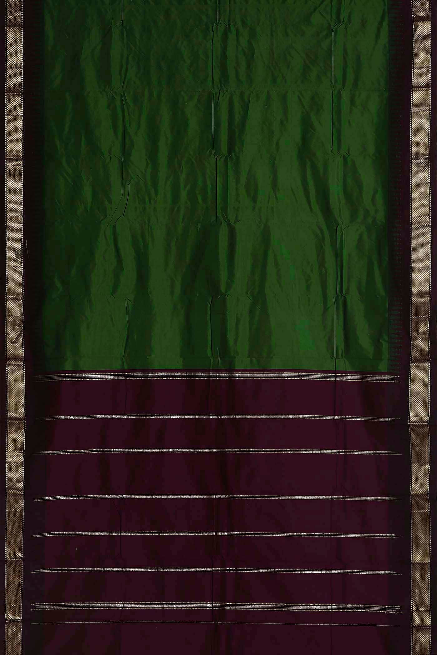 Green Bangalore Silk Saree