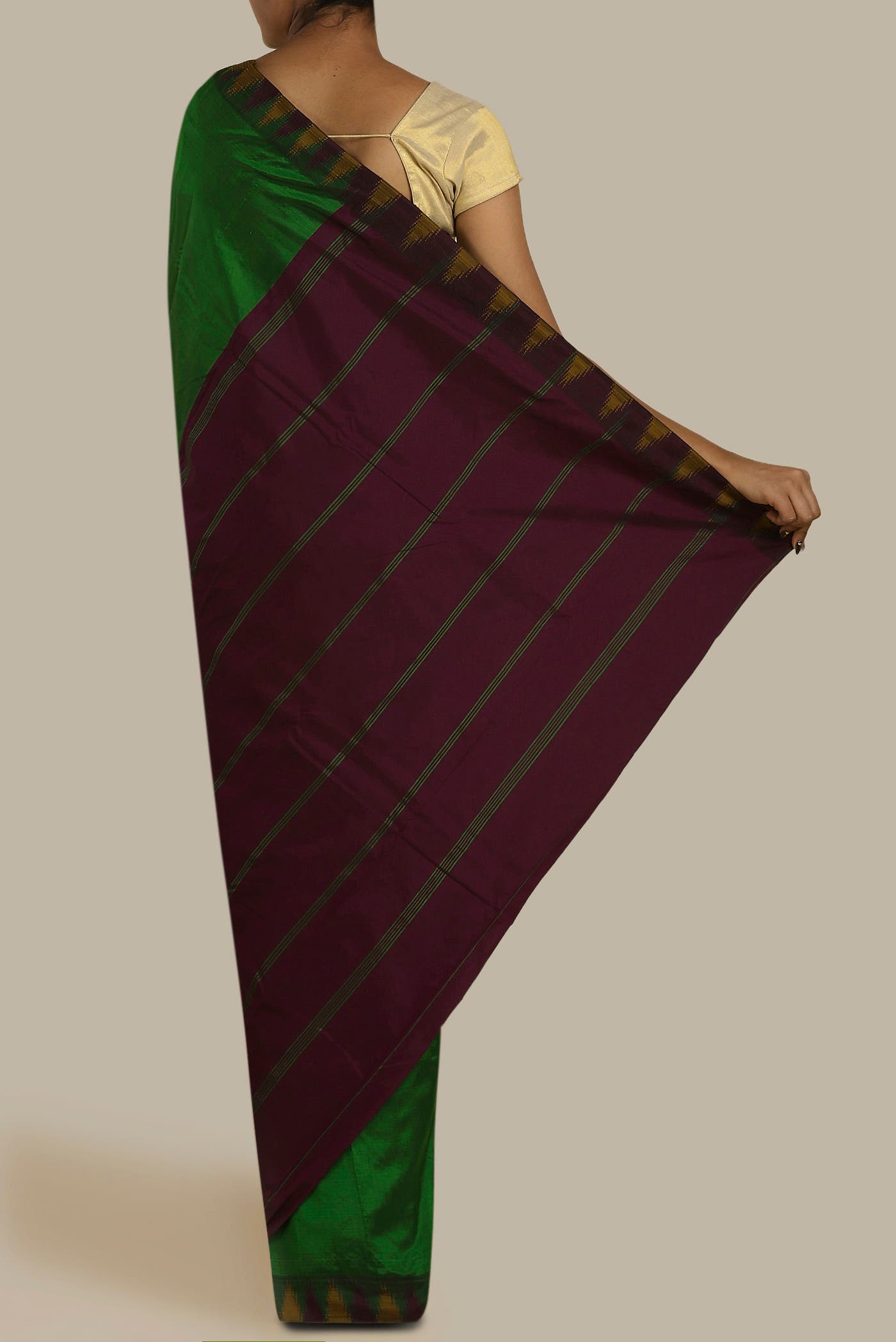 Green Bangalore Silk Saree