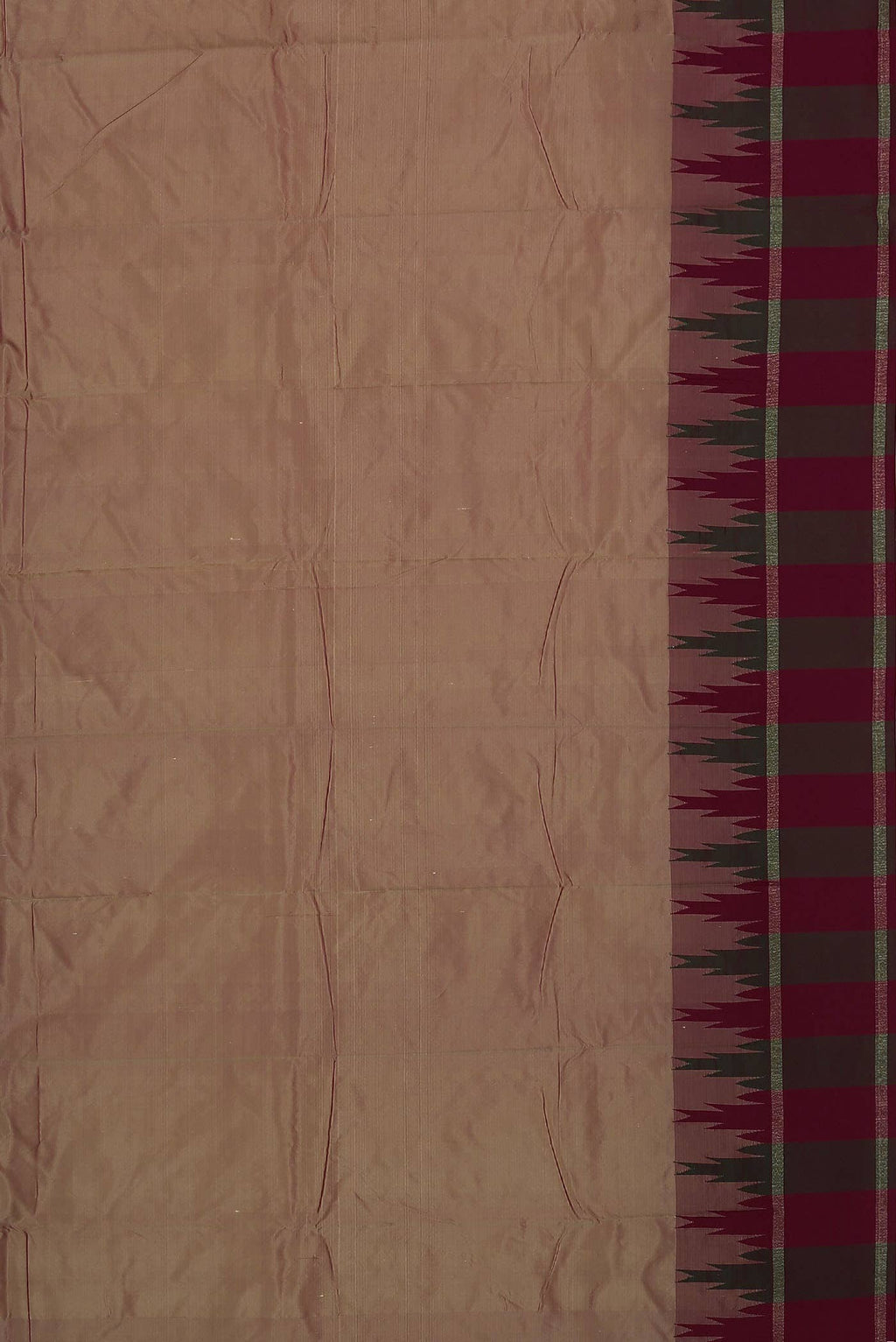 Brown Blended Bangalore Silk Saree