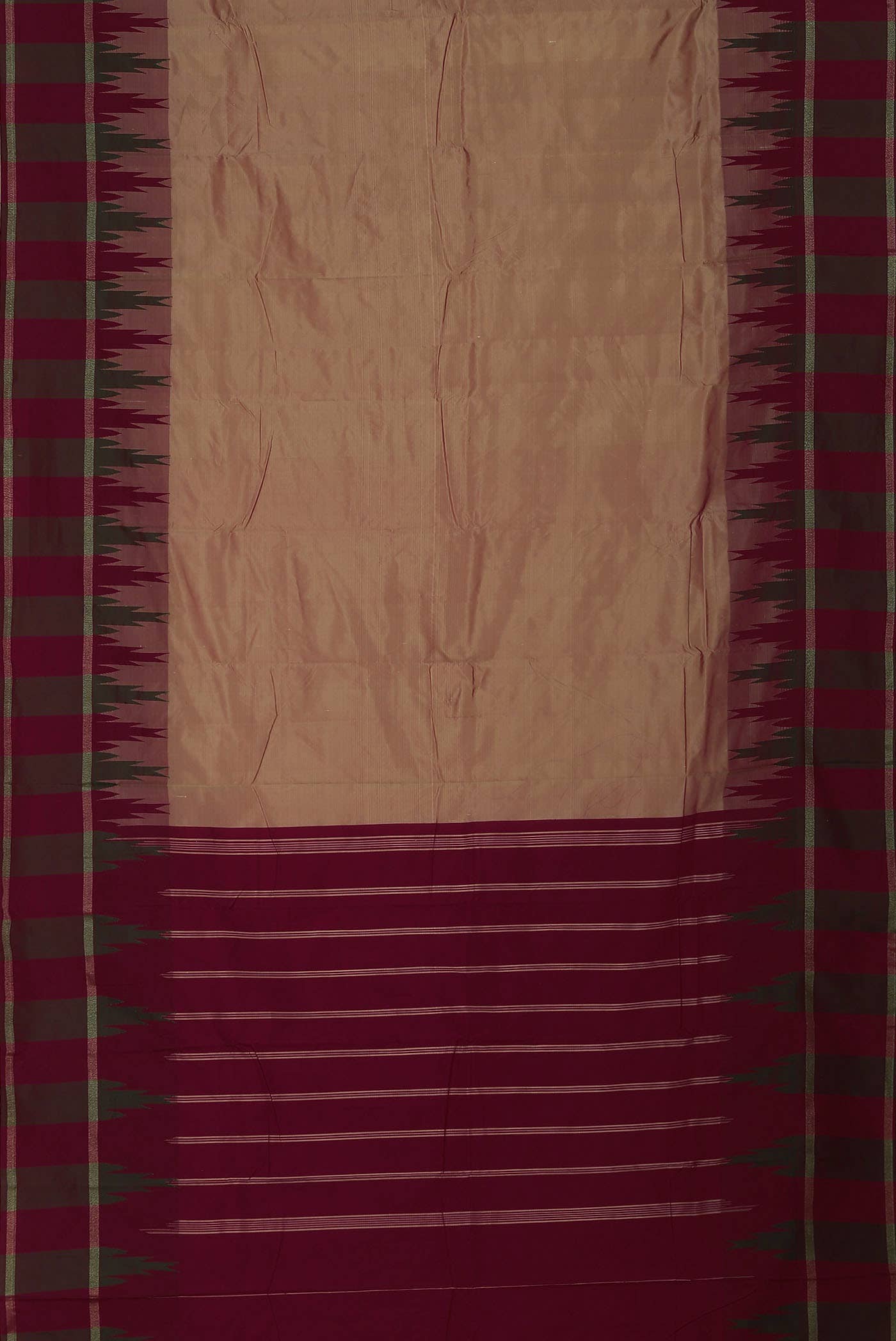 Brown Blended Bangalore Silk Saree
