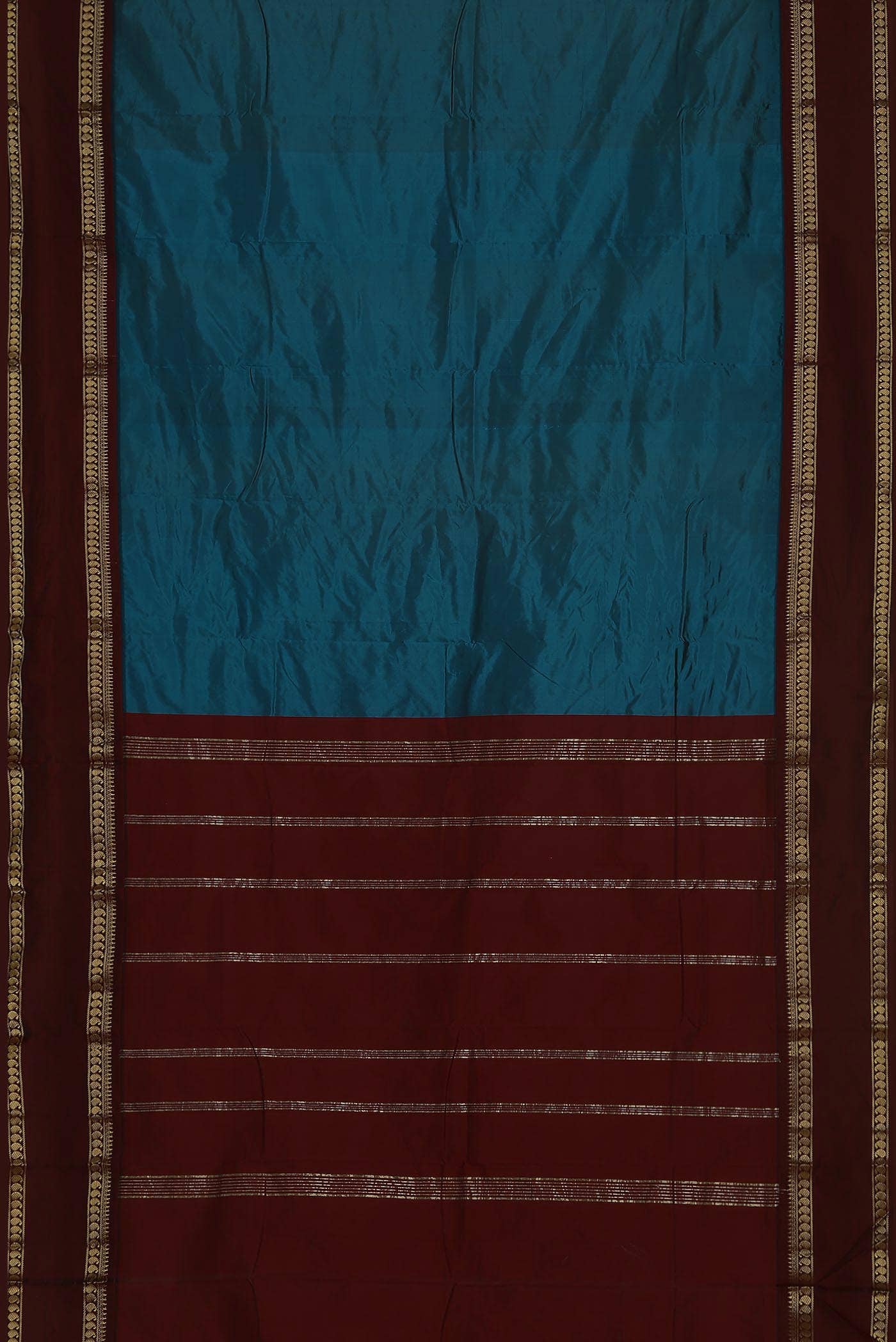 Blue Blended Bangalore Silk Saree