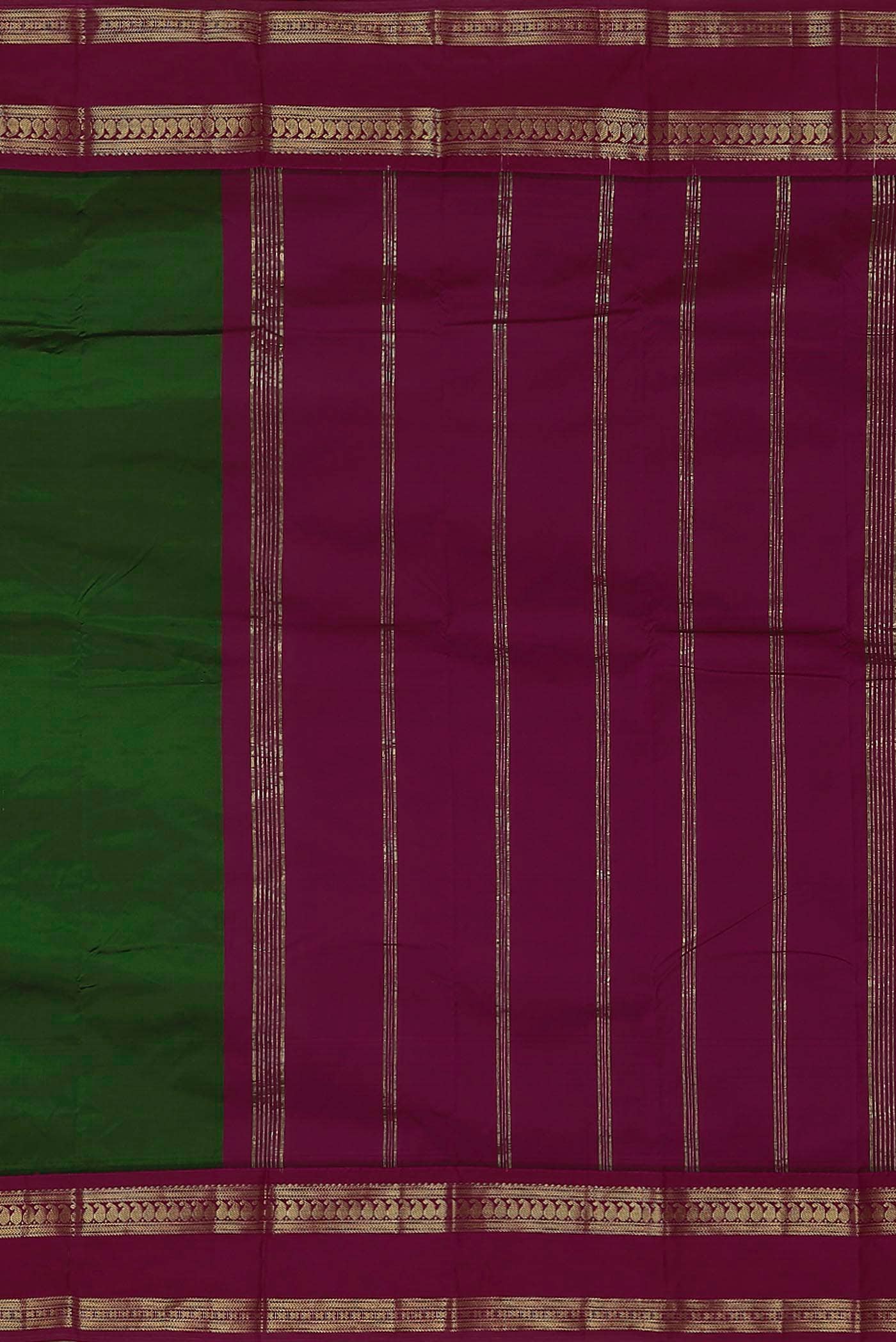 Green Bangalore Silk Saree