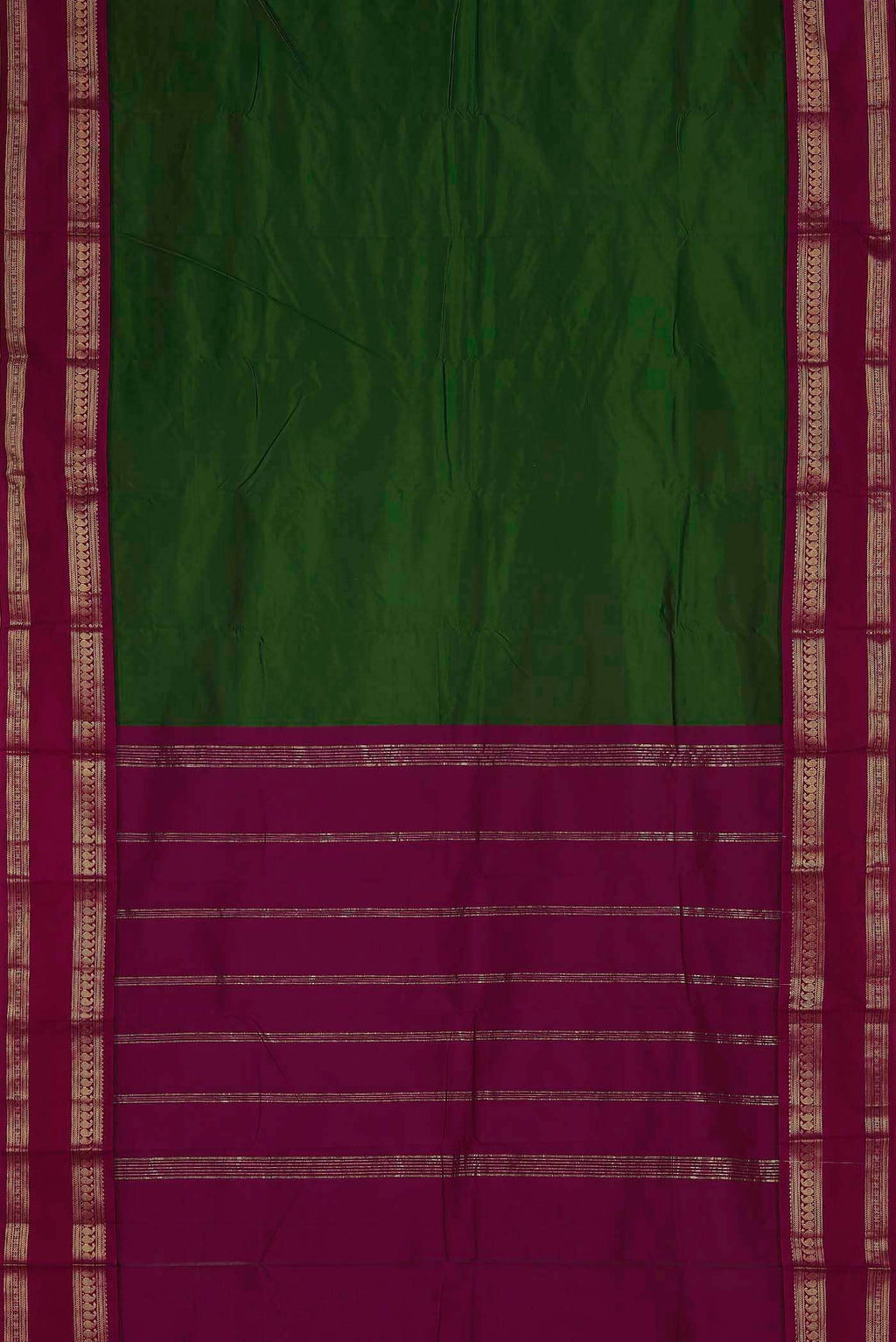Green Bangalore Silk Saree