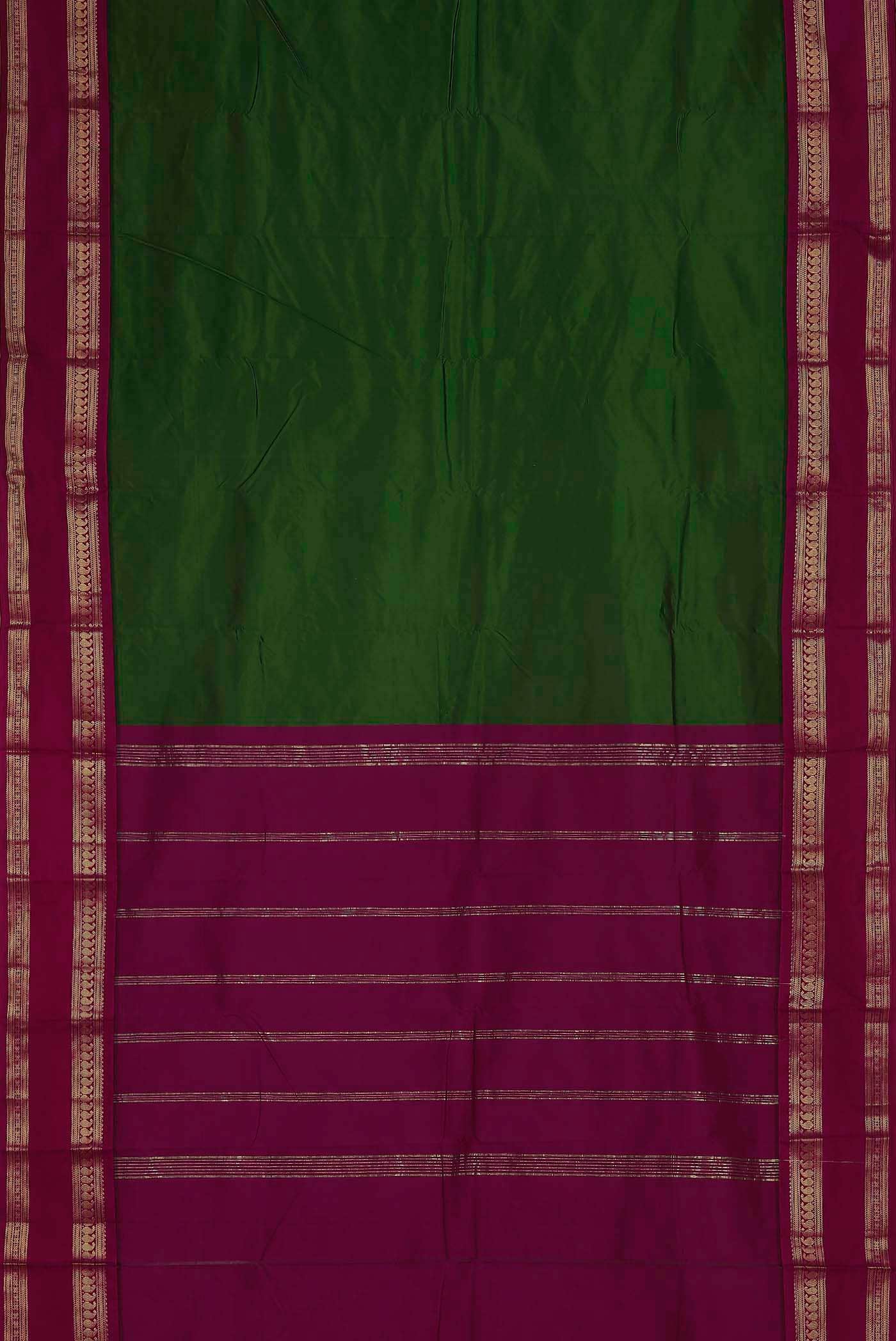 Green Bangalore Silk Saree
