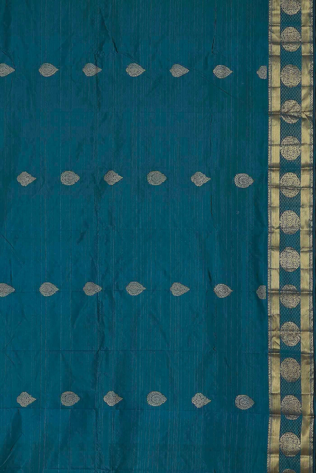 Blue Blended Bangalore Silk Saree