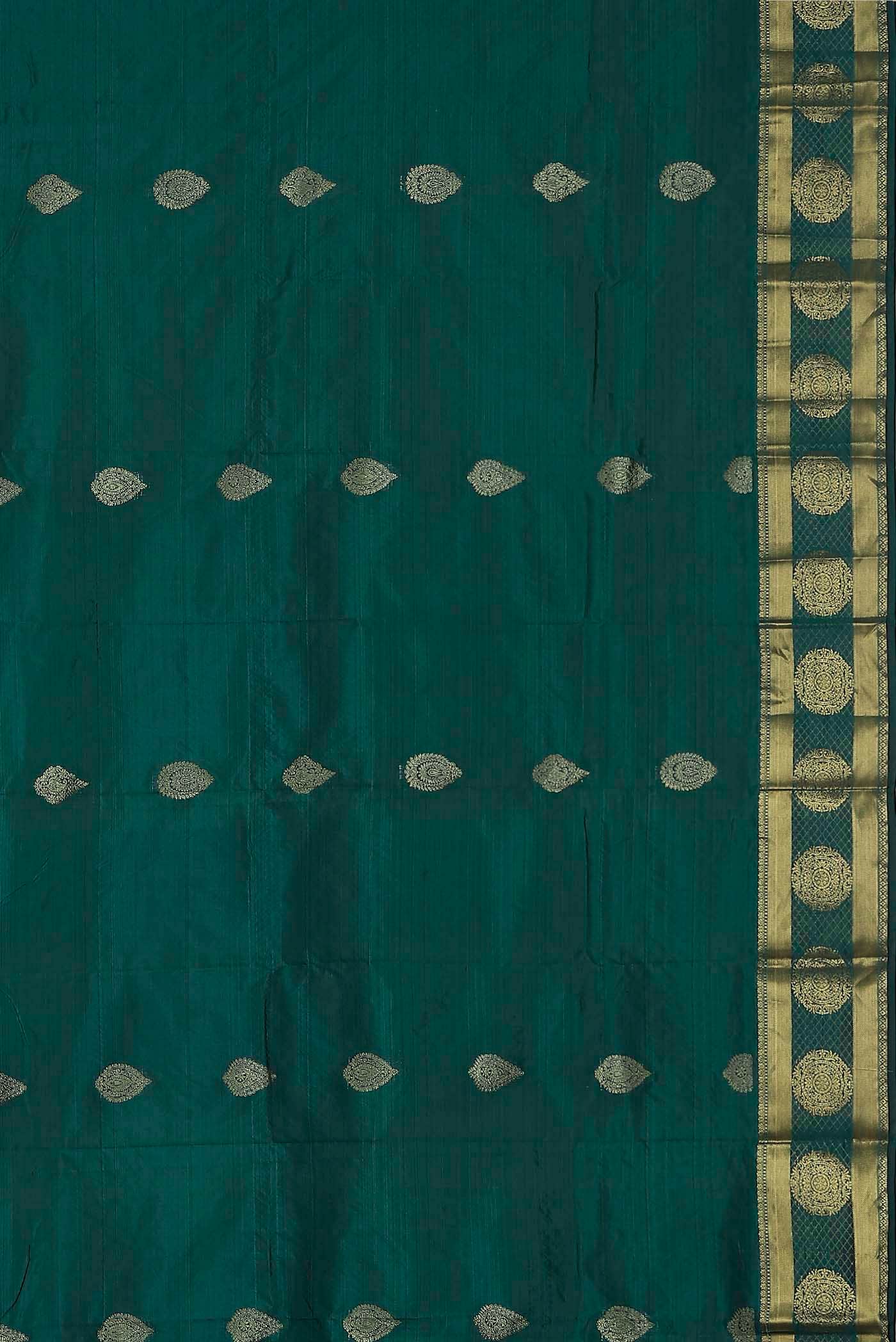 Blue Blended Bangalore Silk Saree