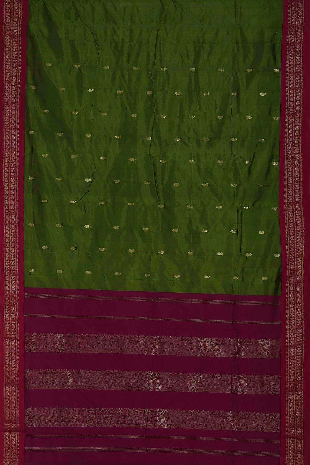 Green Bangalore Silk Saree