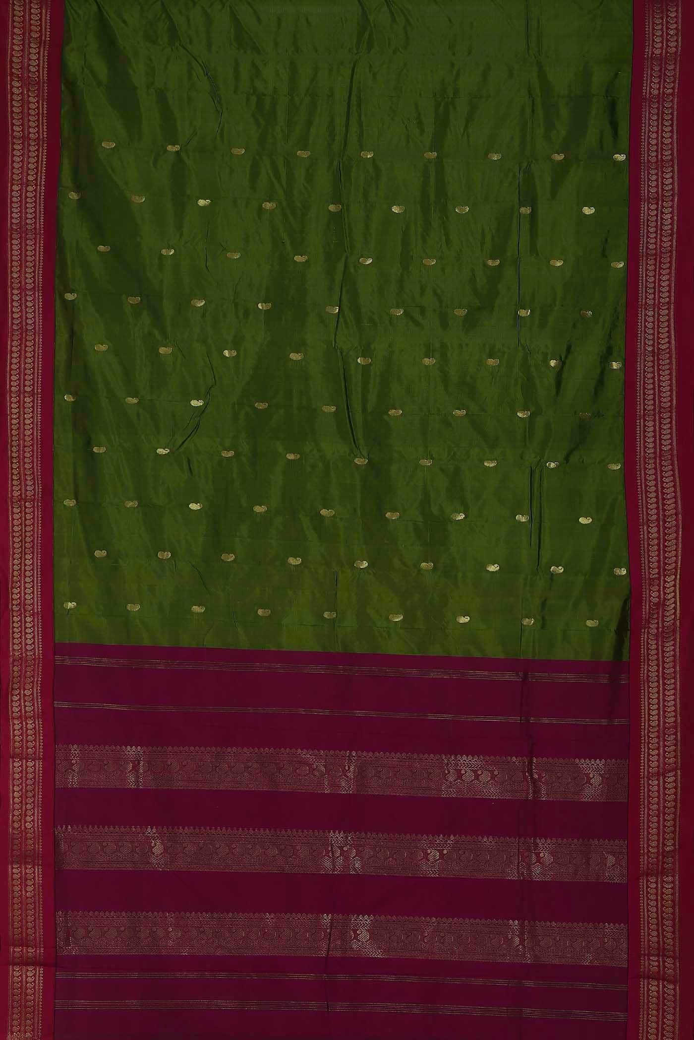 Green Bangalore Silk Saree