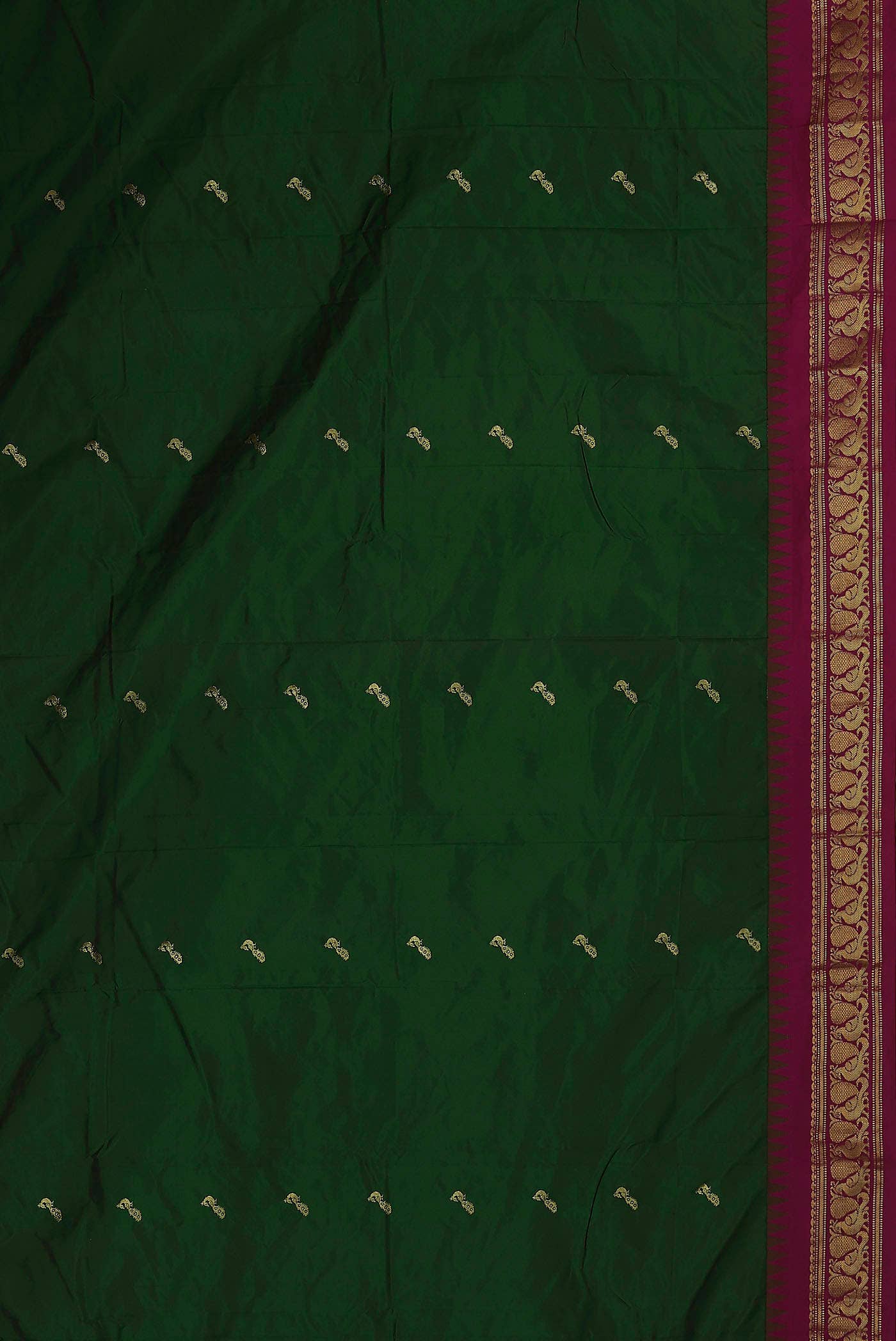 Green Blended Bangalore Silk Saree