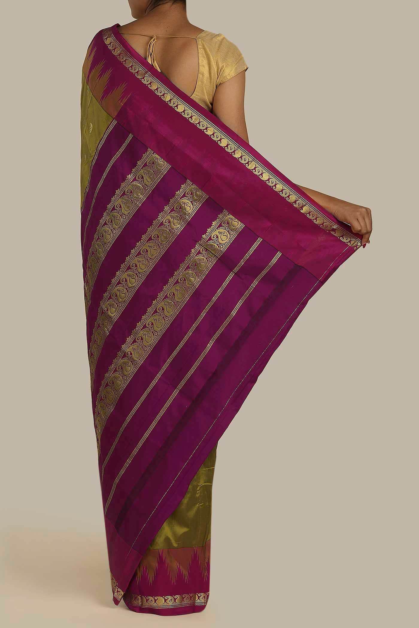 Green Bangalore Silk Saree