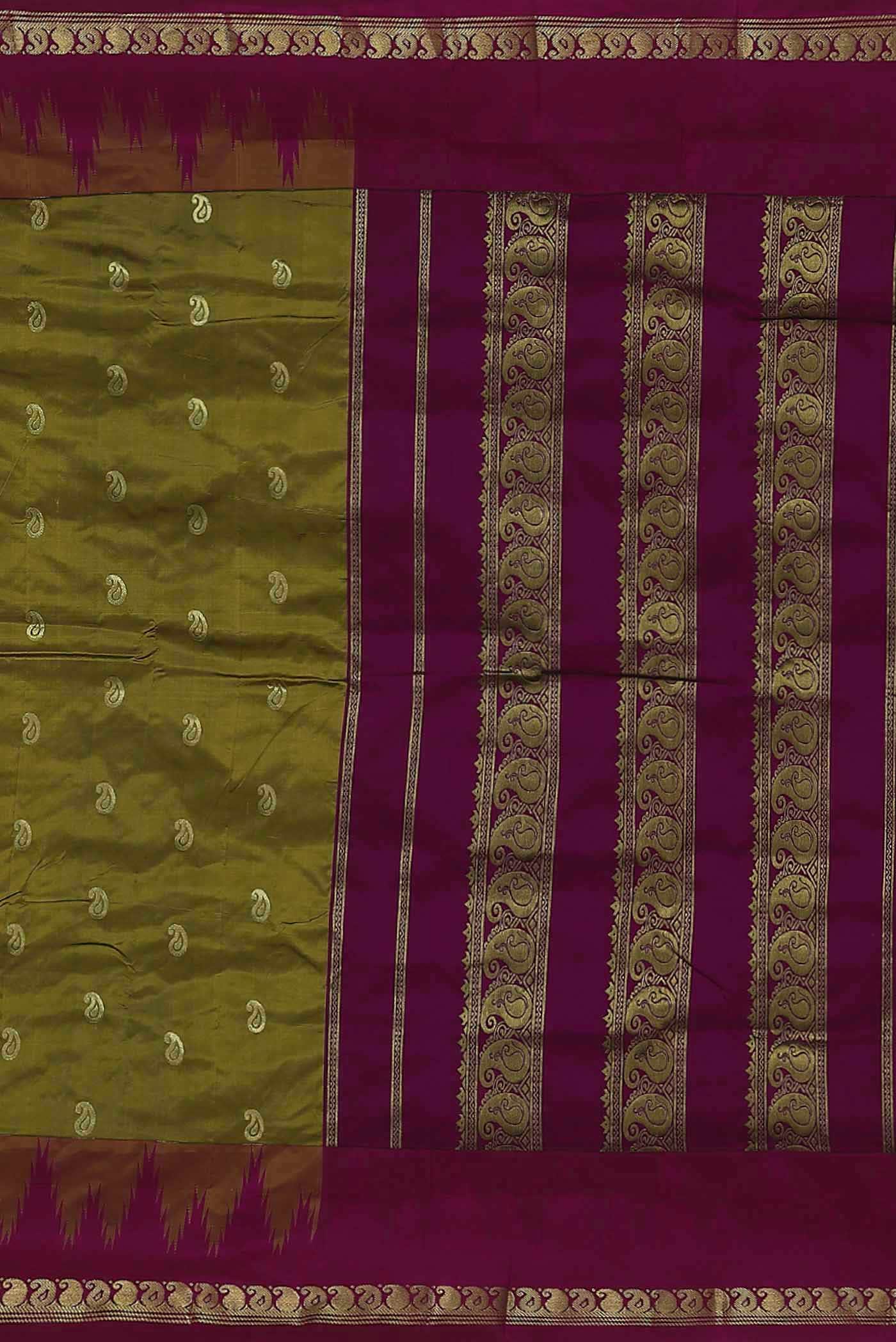 Green Bangalore Silk Saree
