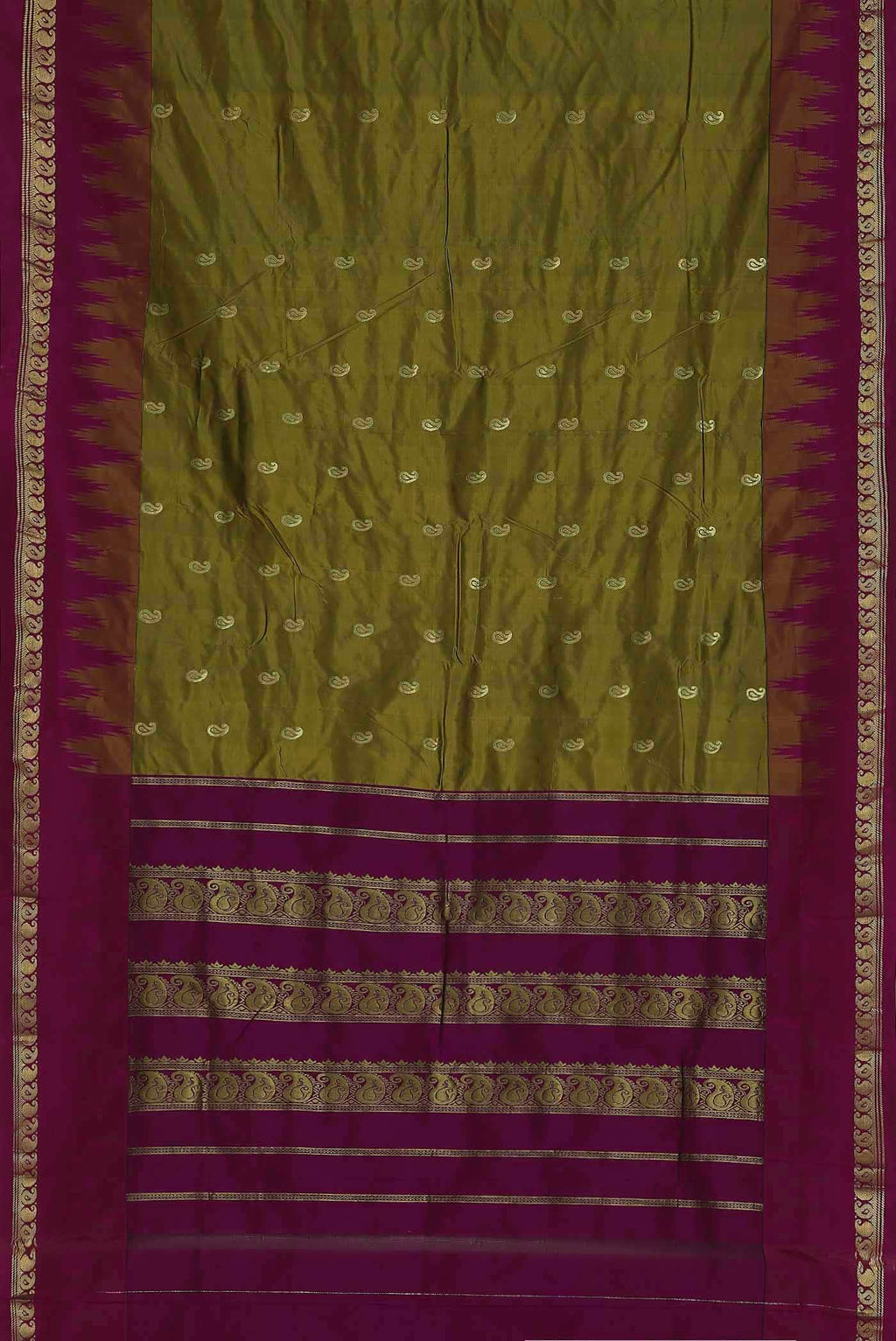Green Bangalore Silk Saree