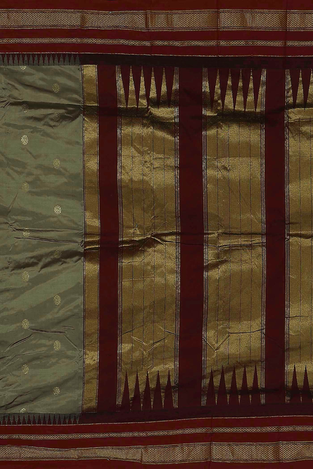 Beige Bangalore Silk Saree