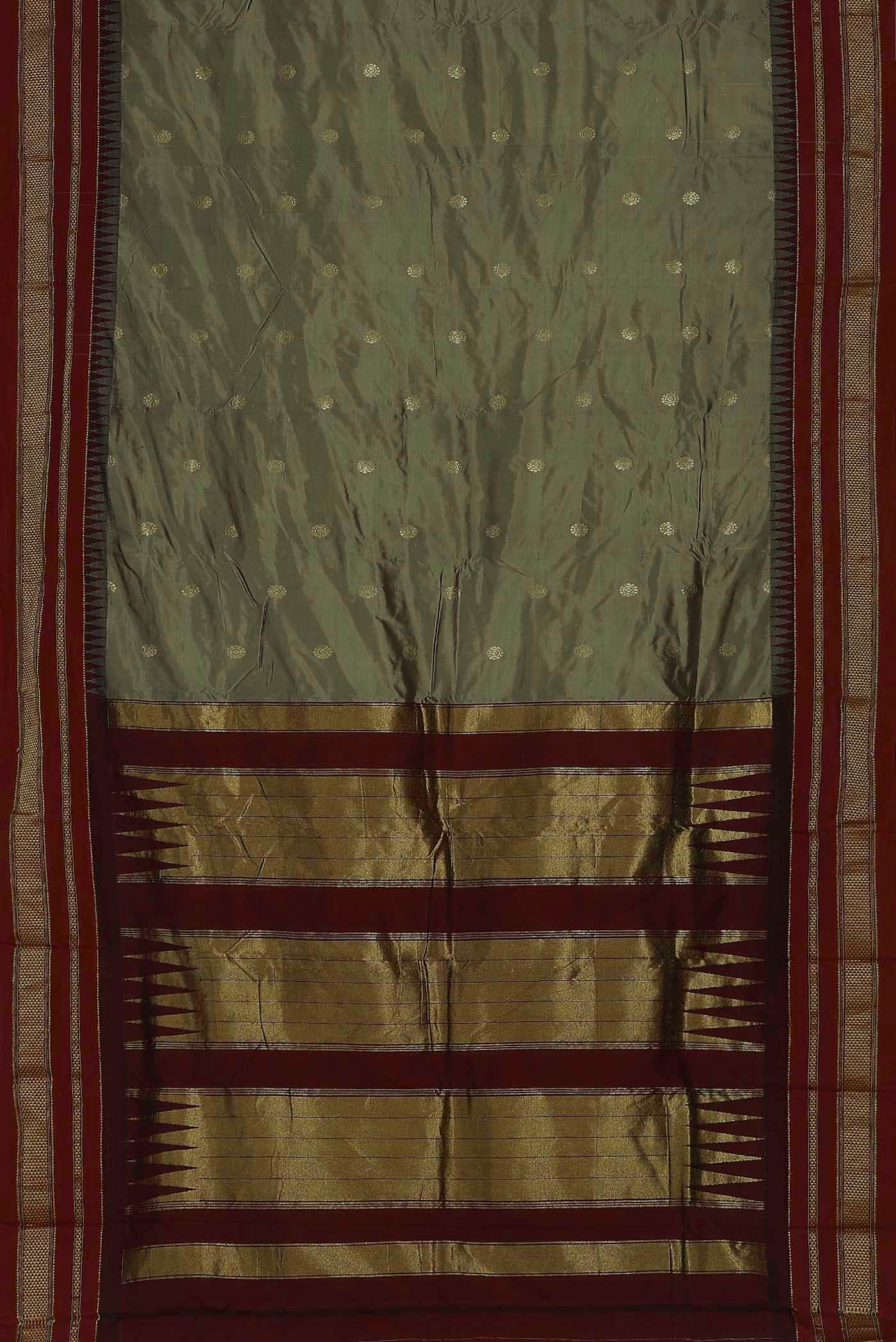 Beige Bangalore Silk Saree