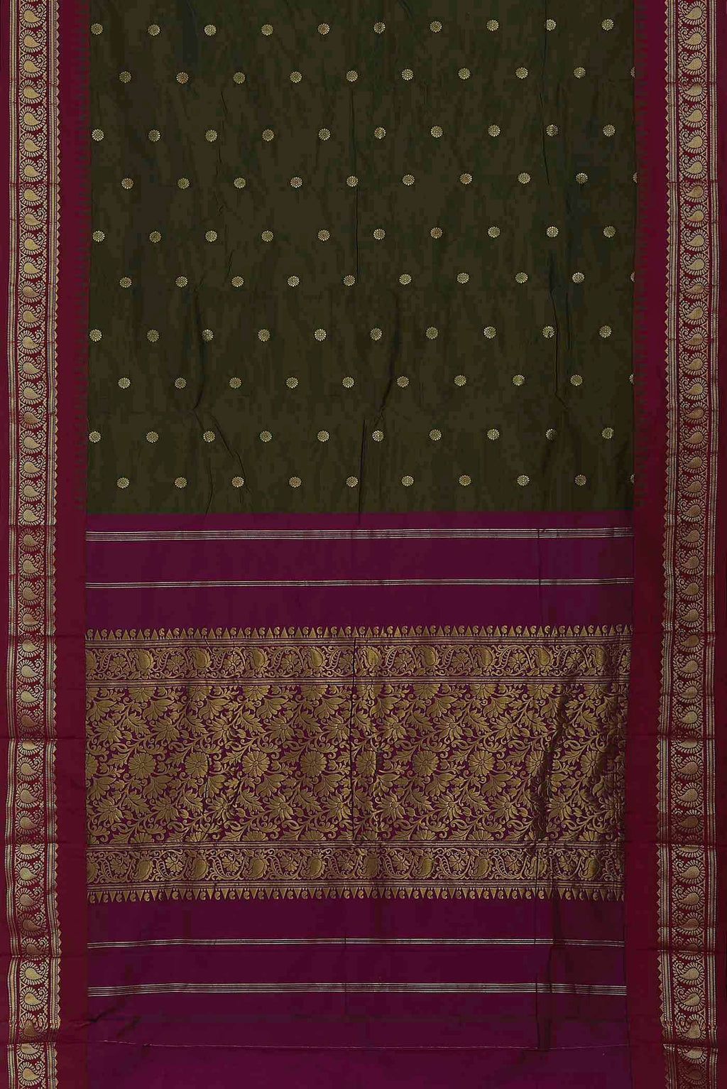 Green Blended Bangalore Silk Saree