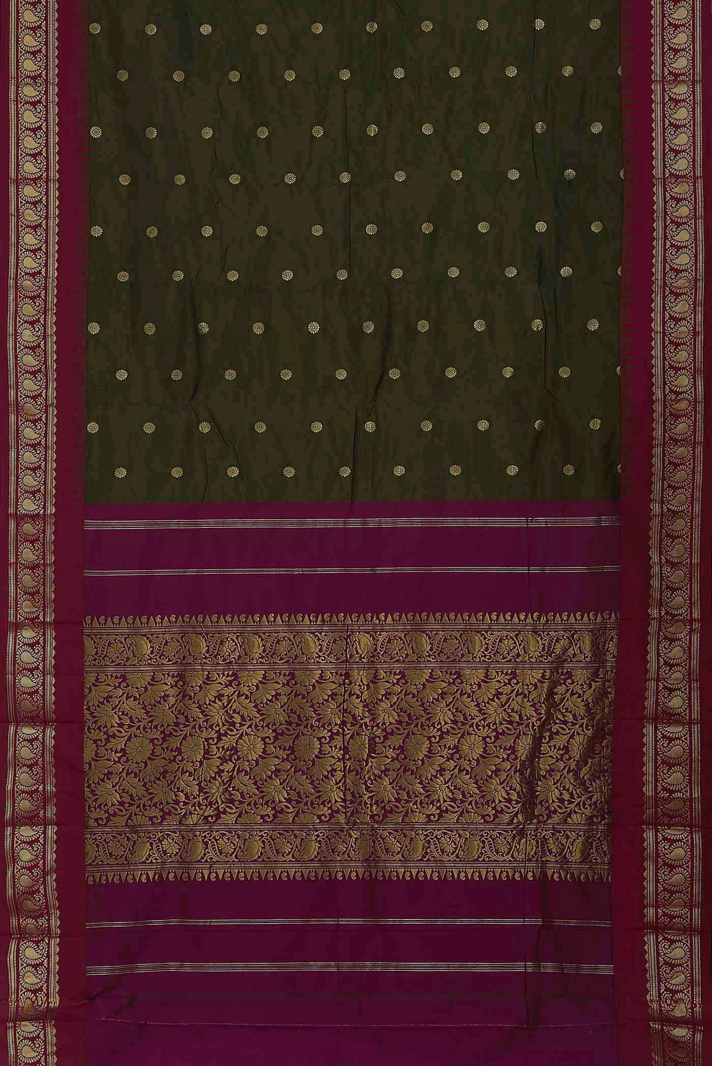 Green Blended Bangalore Silk Saree
