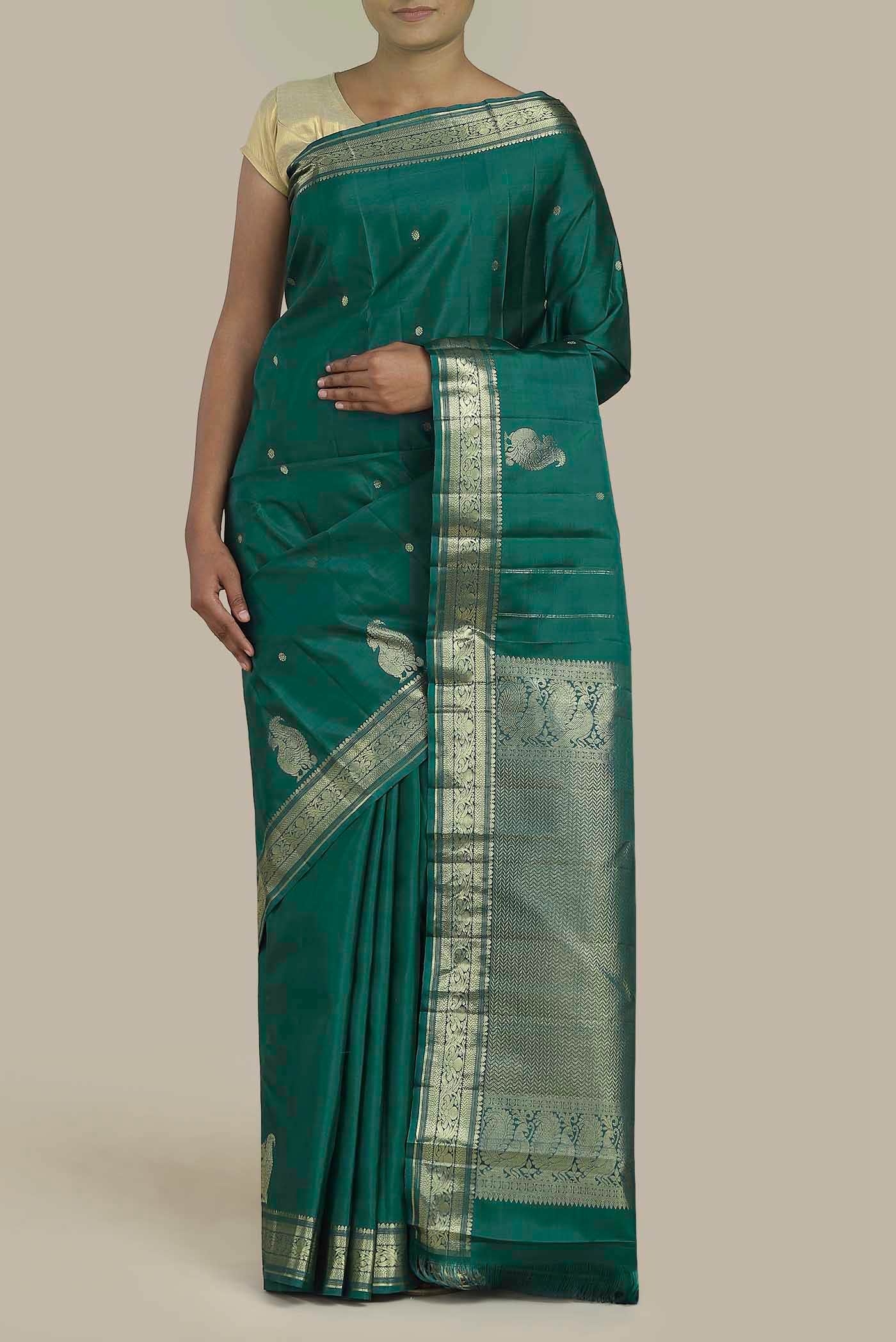 Green Kanchipuram Silk Saree