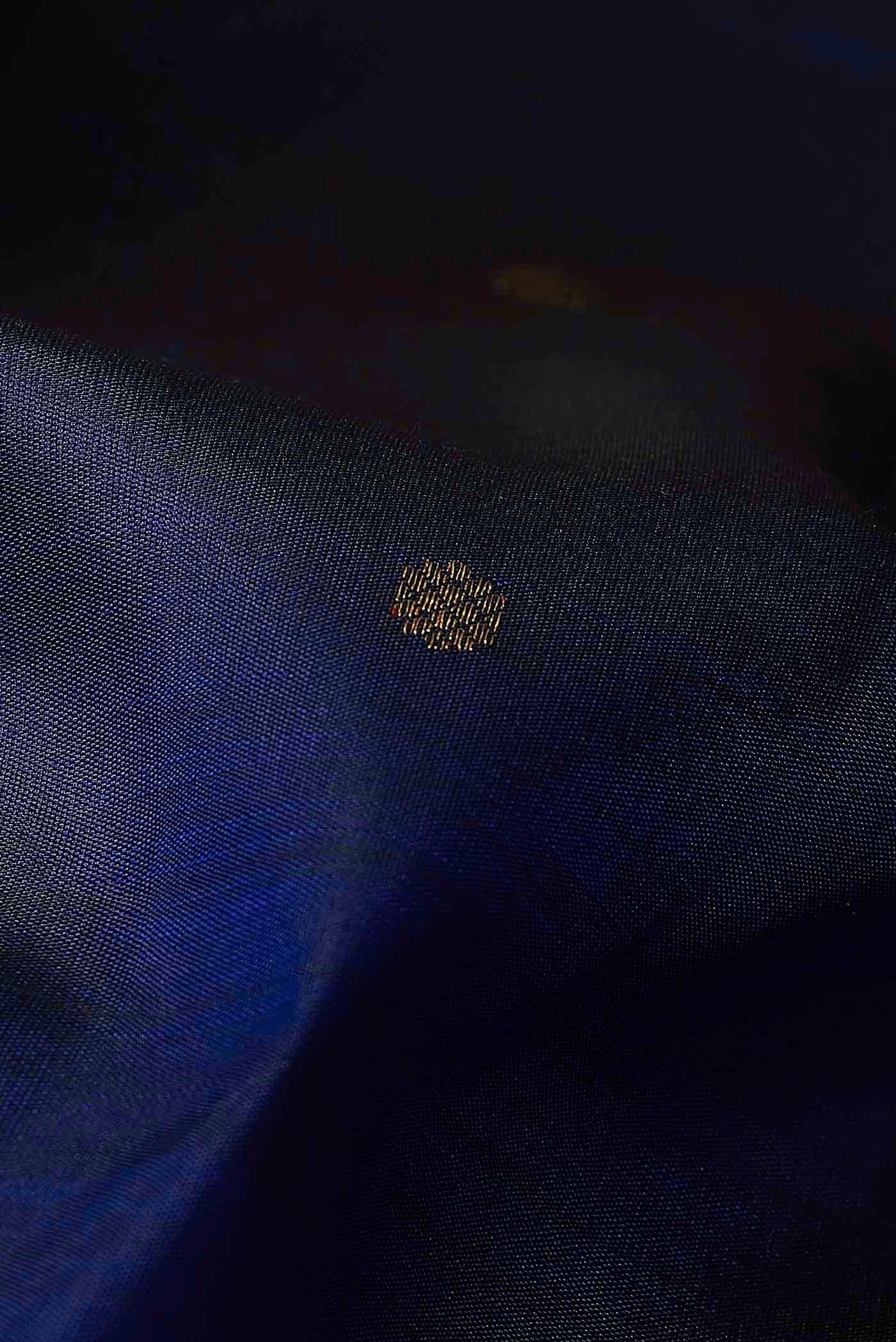 Blue Kanchipuram Silk Saree
