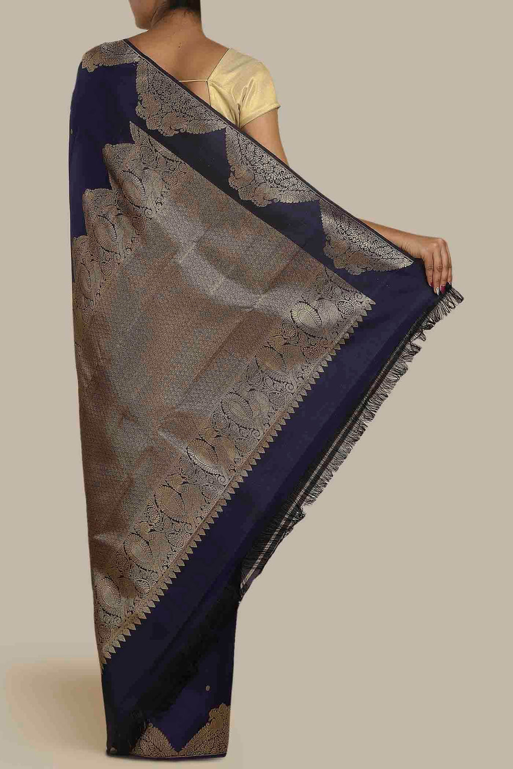 Blue Kanchipuram Silk Saree