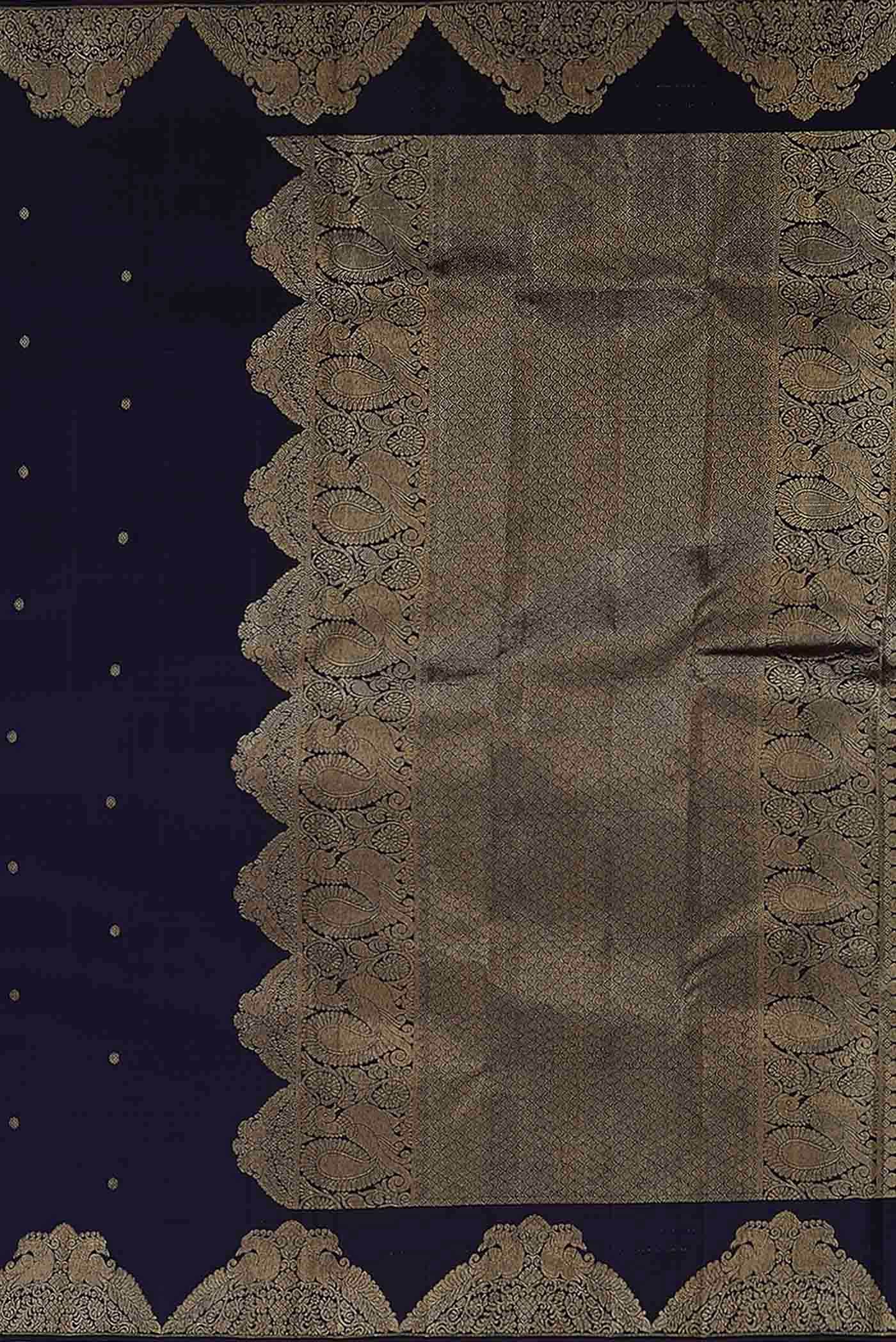 Blue Kanchipuram Silk Saree