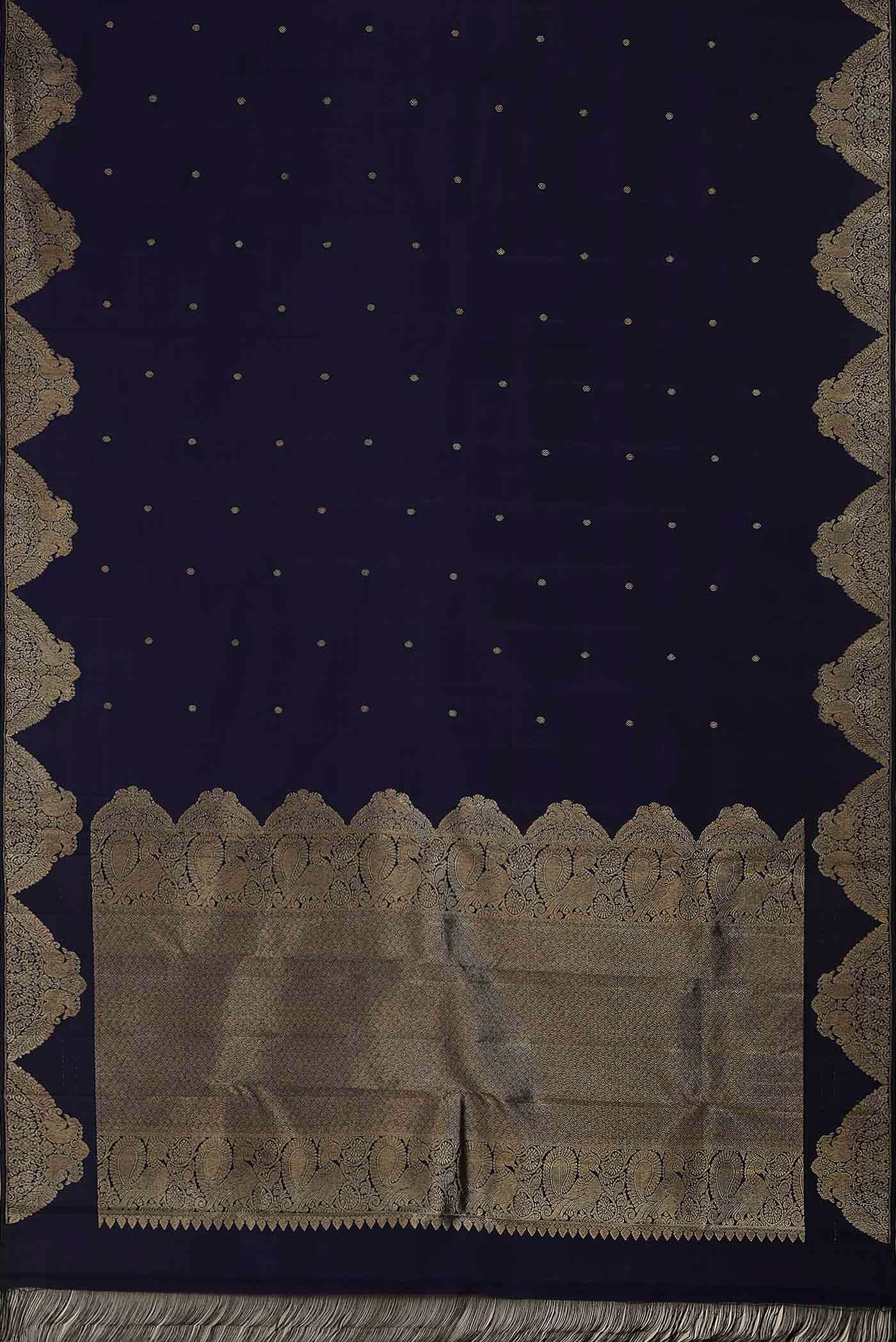 Blue Kanchipuram Silk Saree