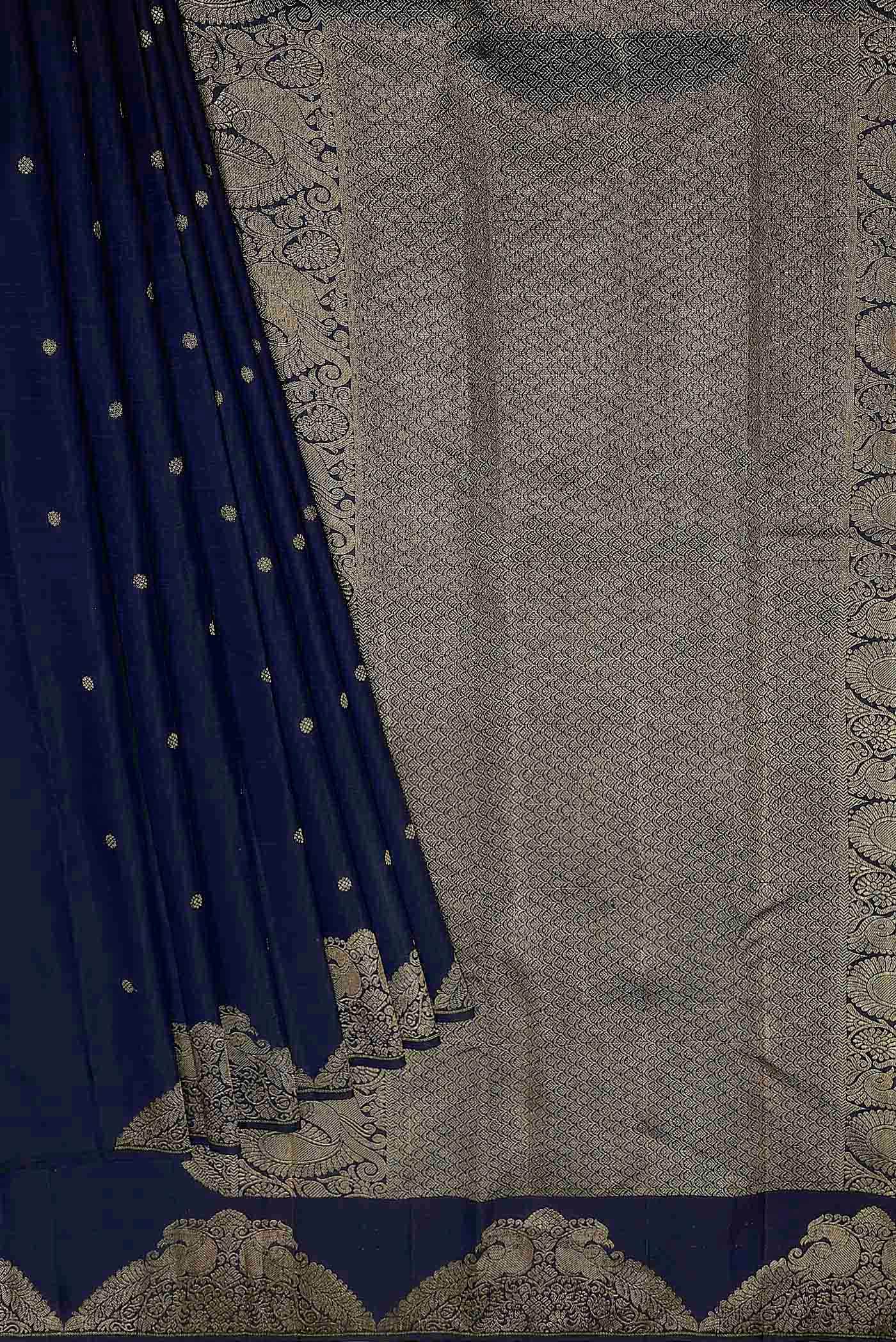 Blue Kanchipuram Silk Saree