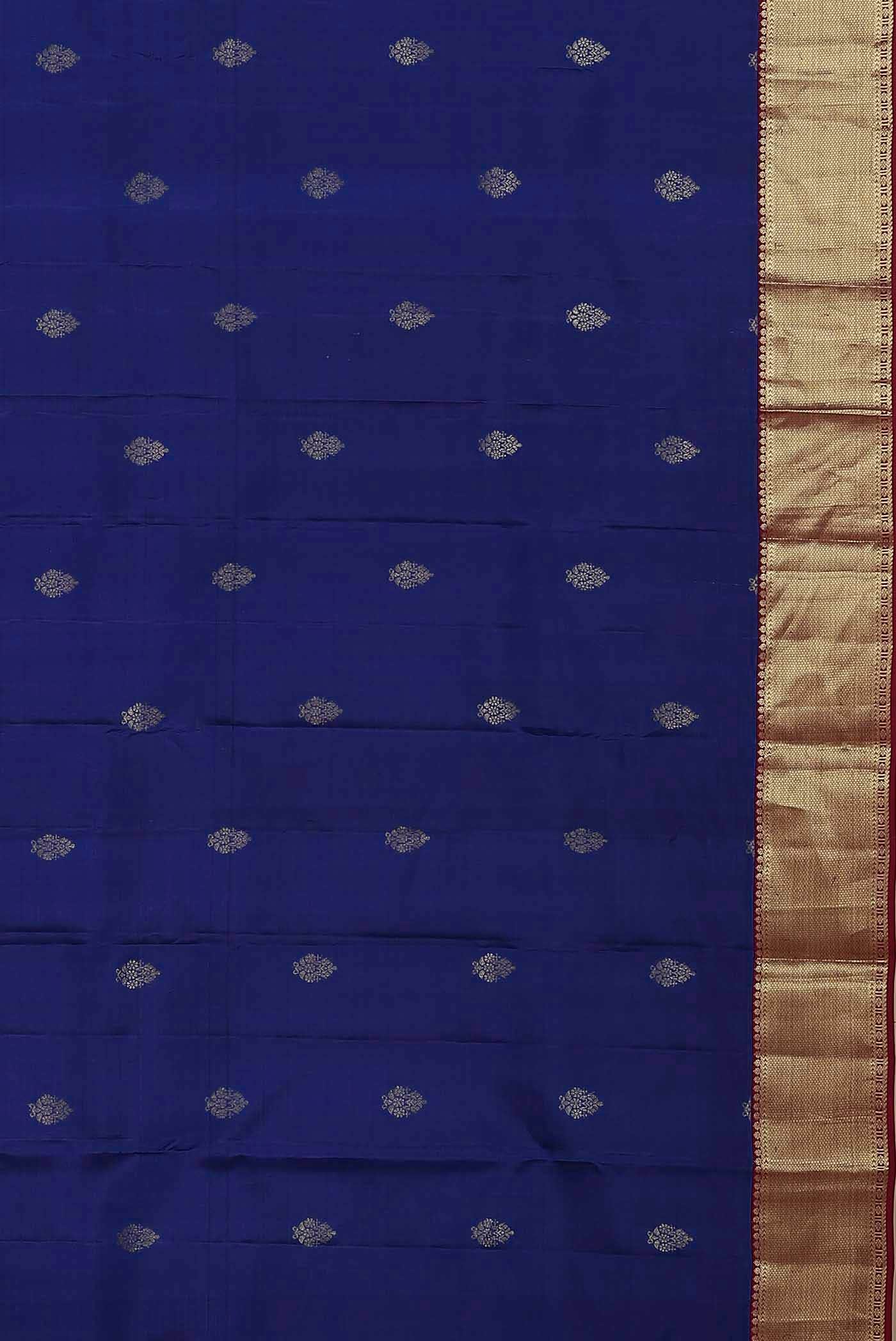 Blue Kanchipuram Silk Saree