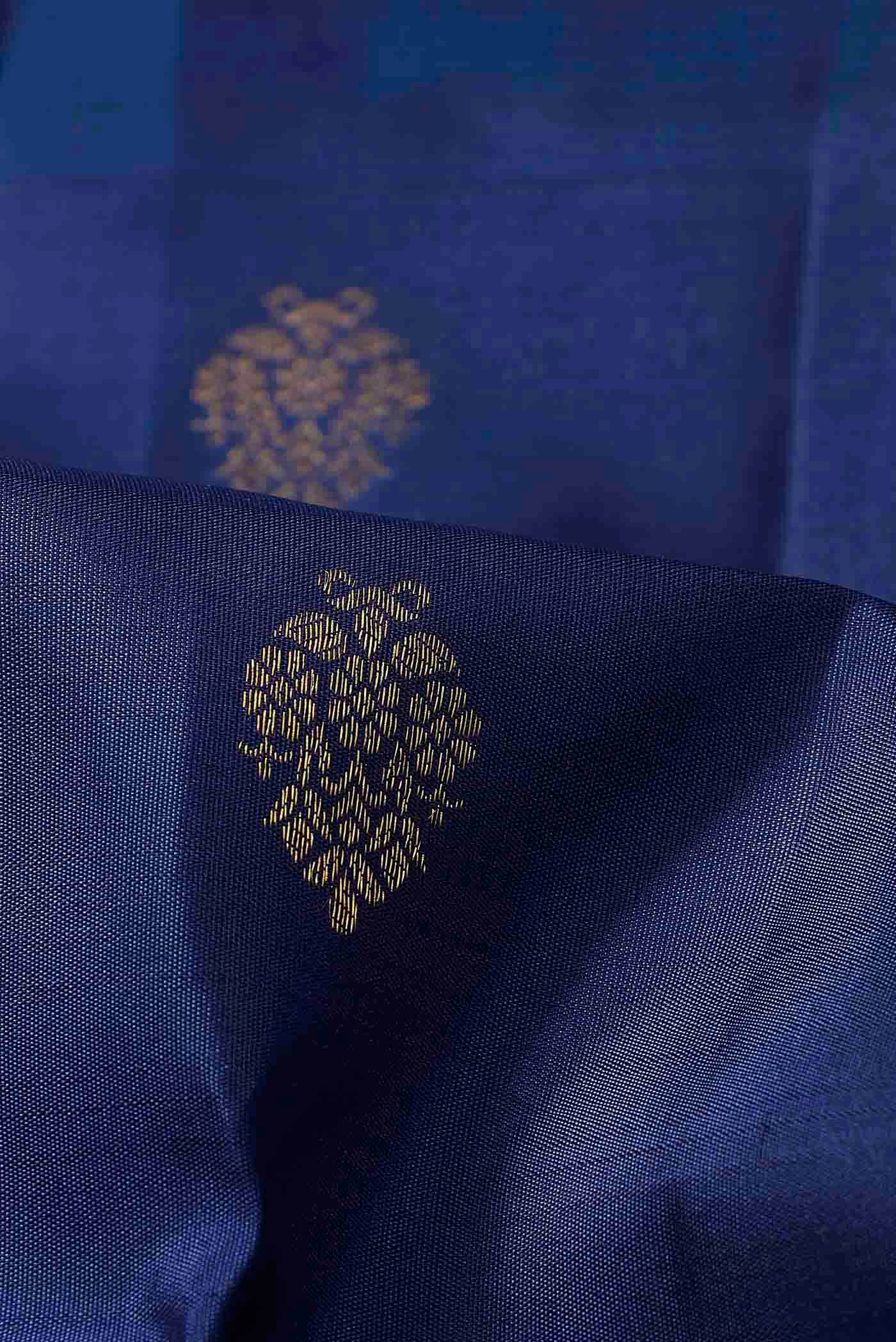 Blue Kanchipuram Silk Saree