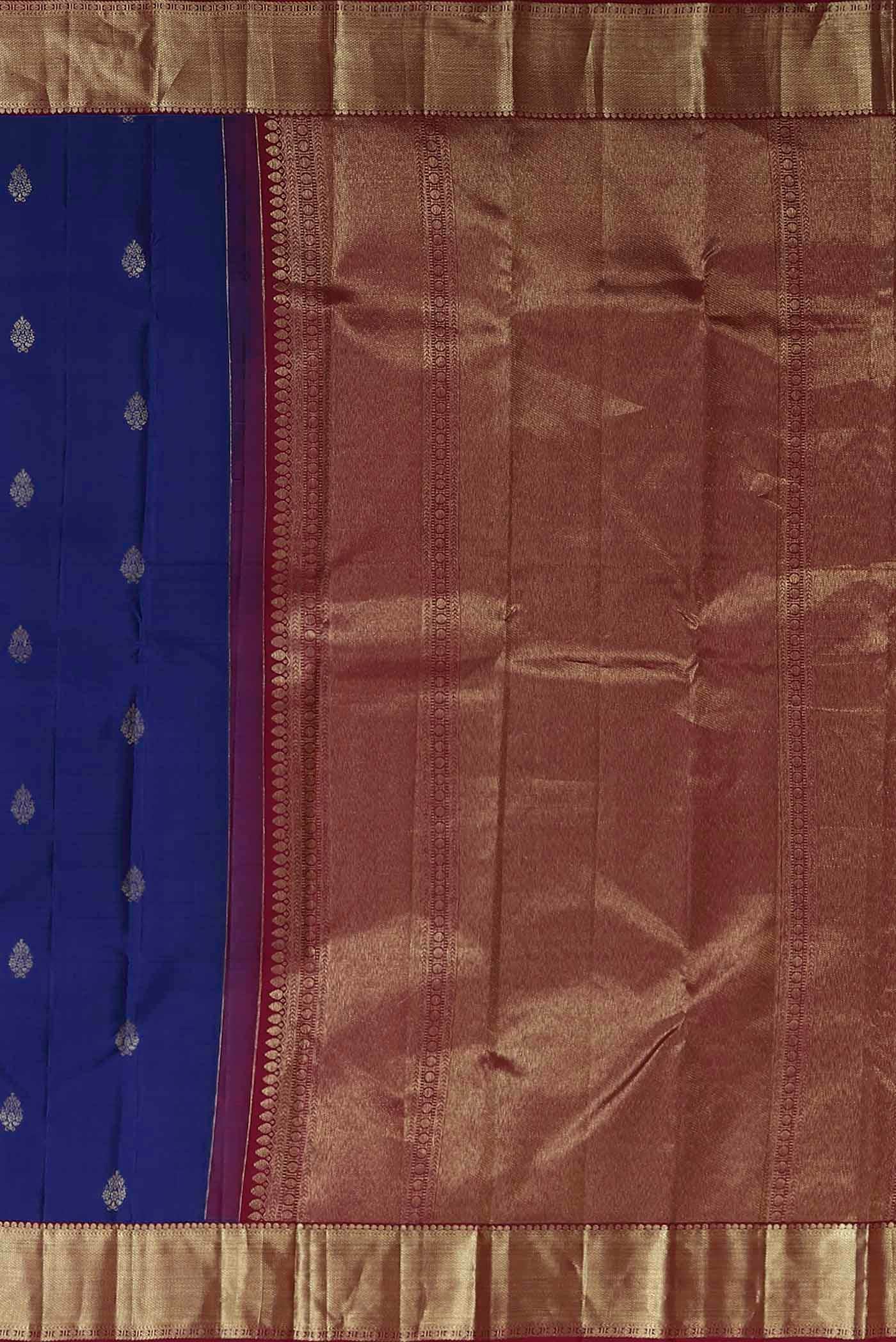 Blue Kanchipuram Silk Saree