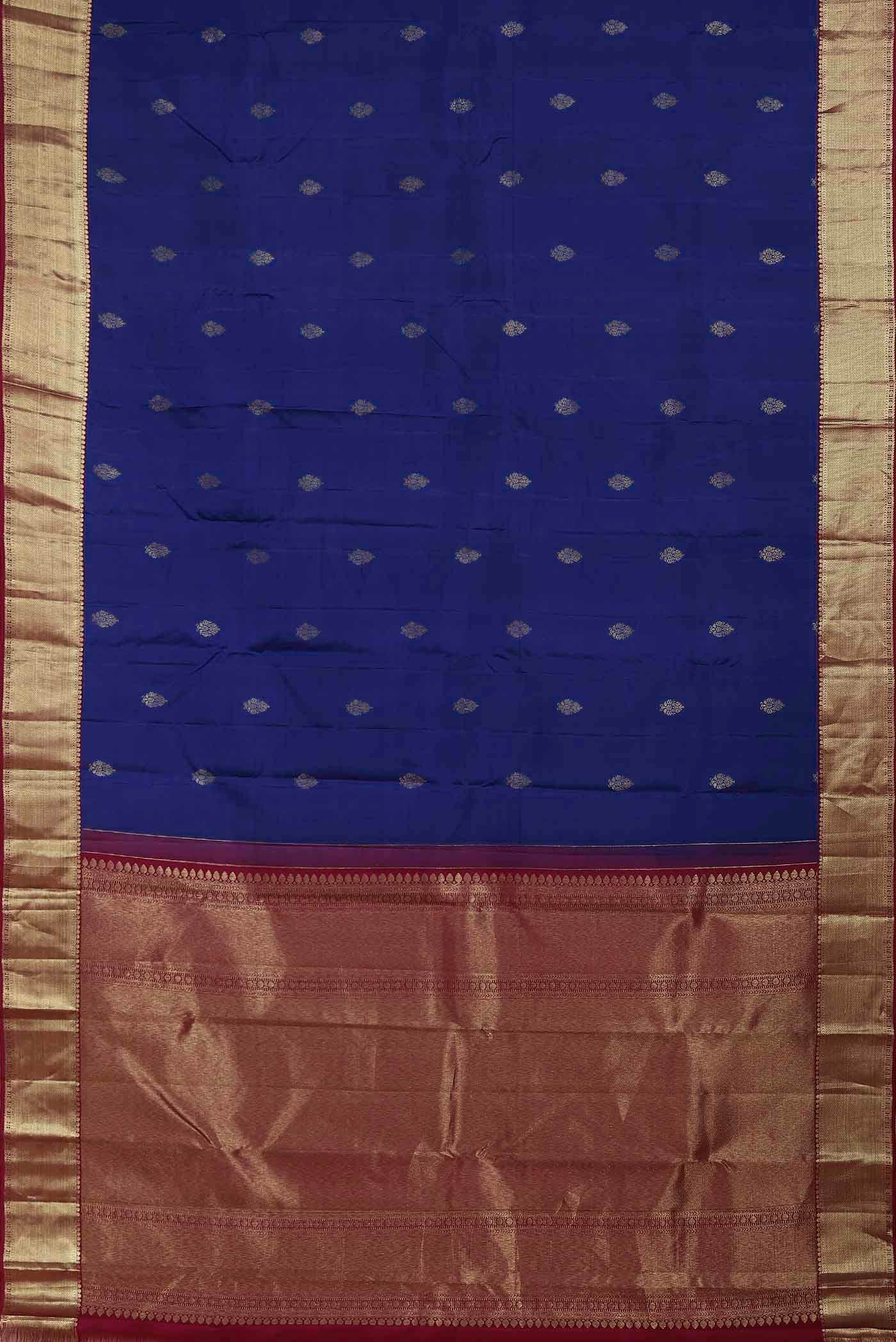 Blue Kanchipuram Silk Saree