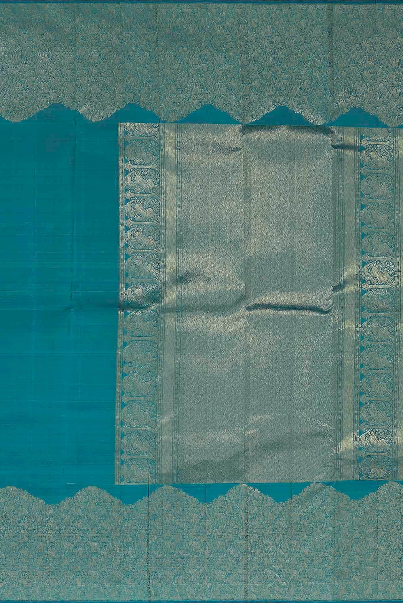 Blue Kanchipuram Silk Saree