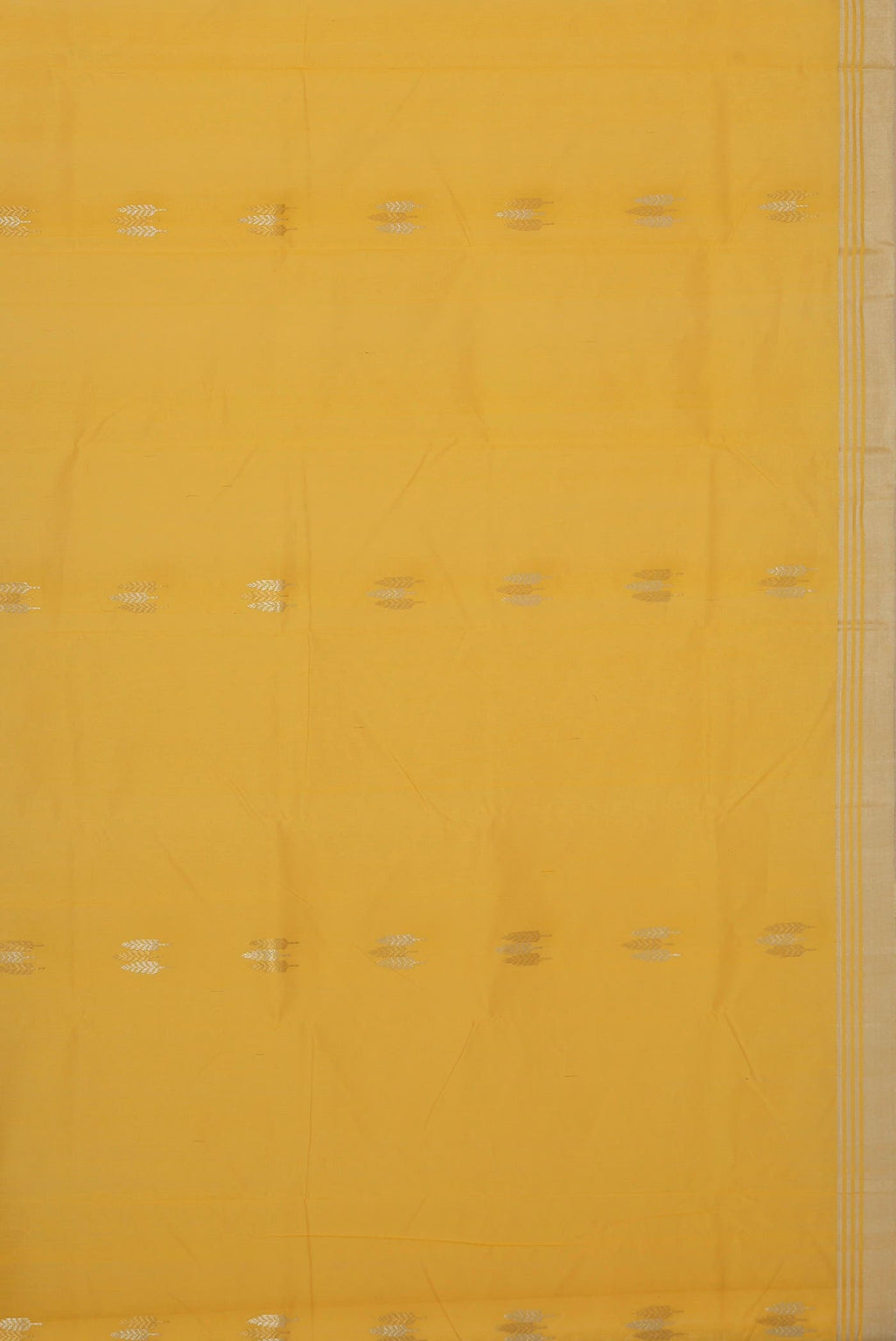 Yellow Chanderi Silk Cotton Saree