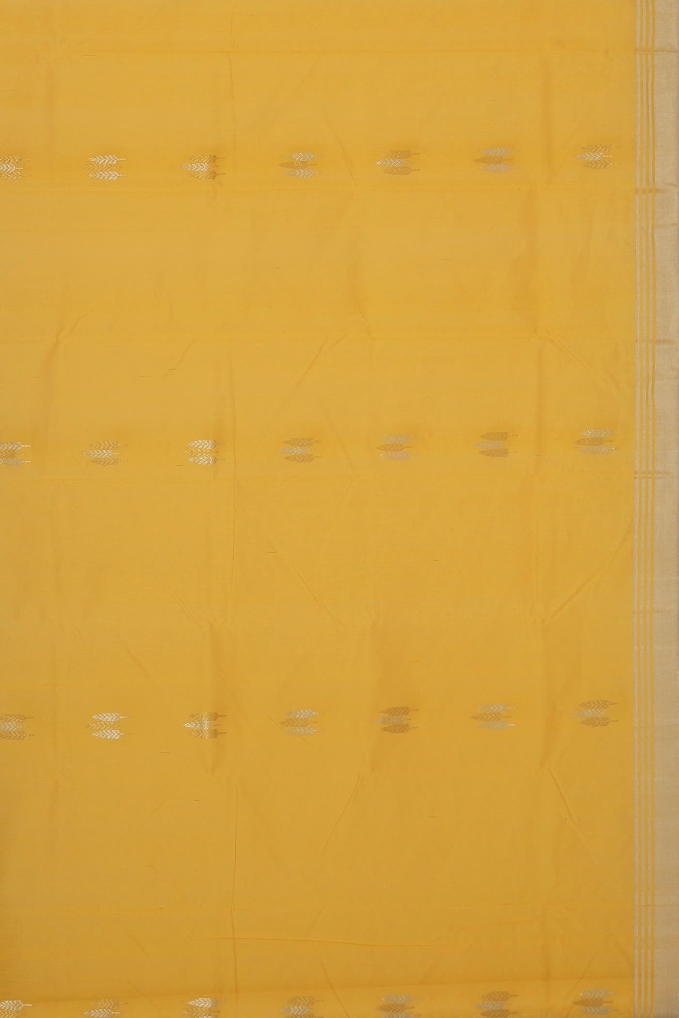Yellow Chanderi Silk Cotton Saree