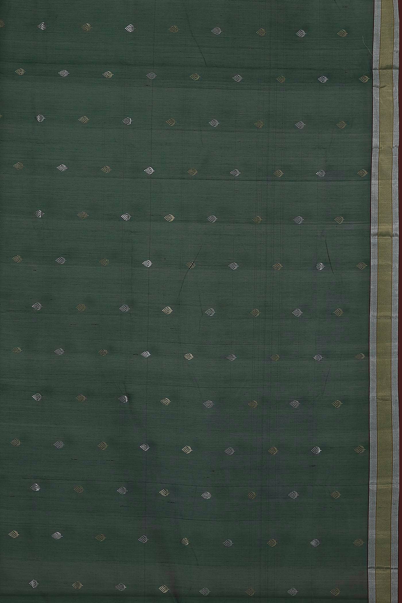 Green Chanderi Silk Cotton Saree