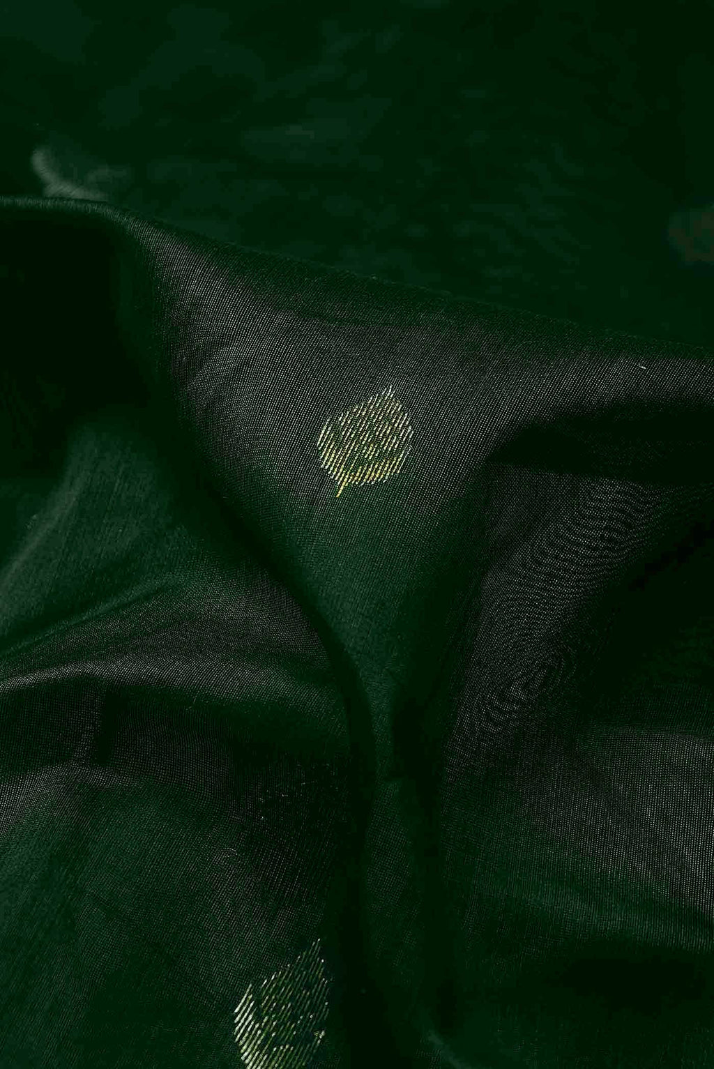Green Chanderi Silk Cotton Saree
