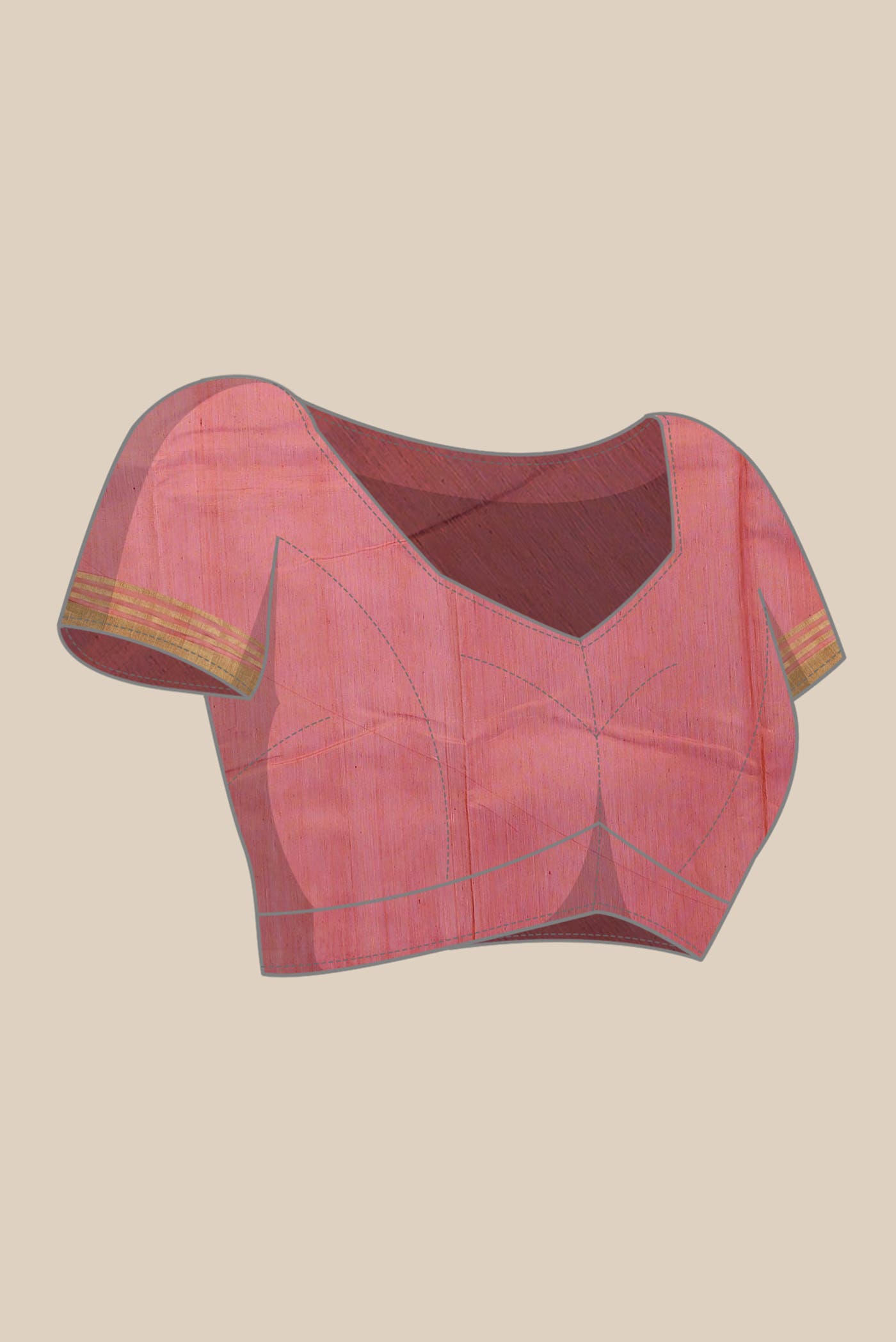 Red Chanderi Silk Cotton Saree