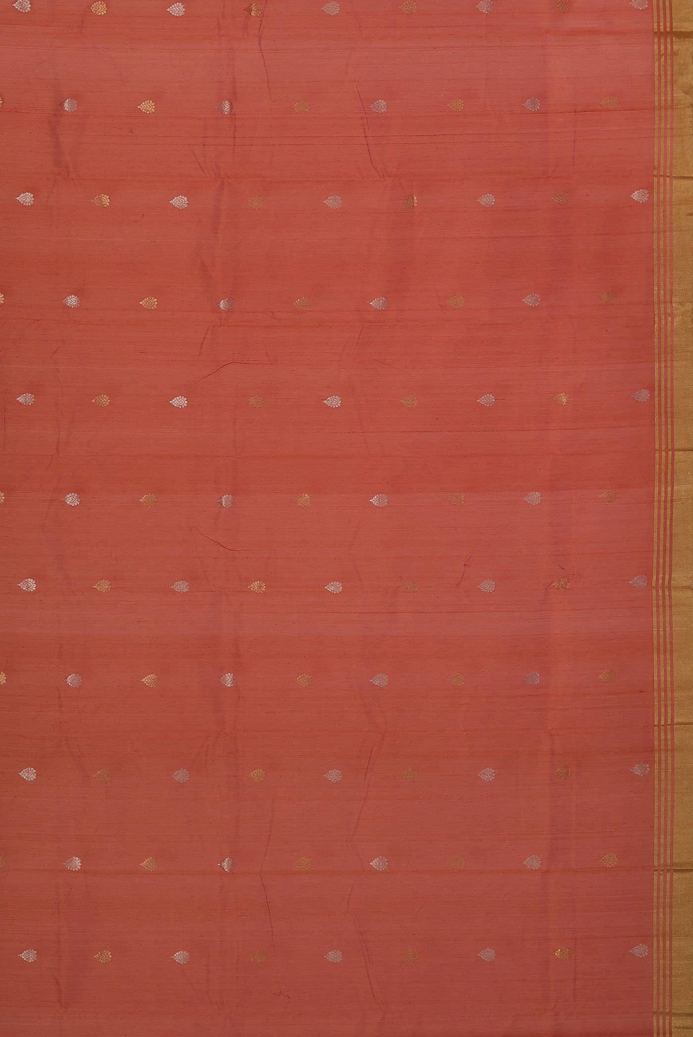 Red Chanderi Silk Cotton Saree