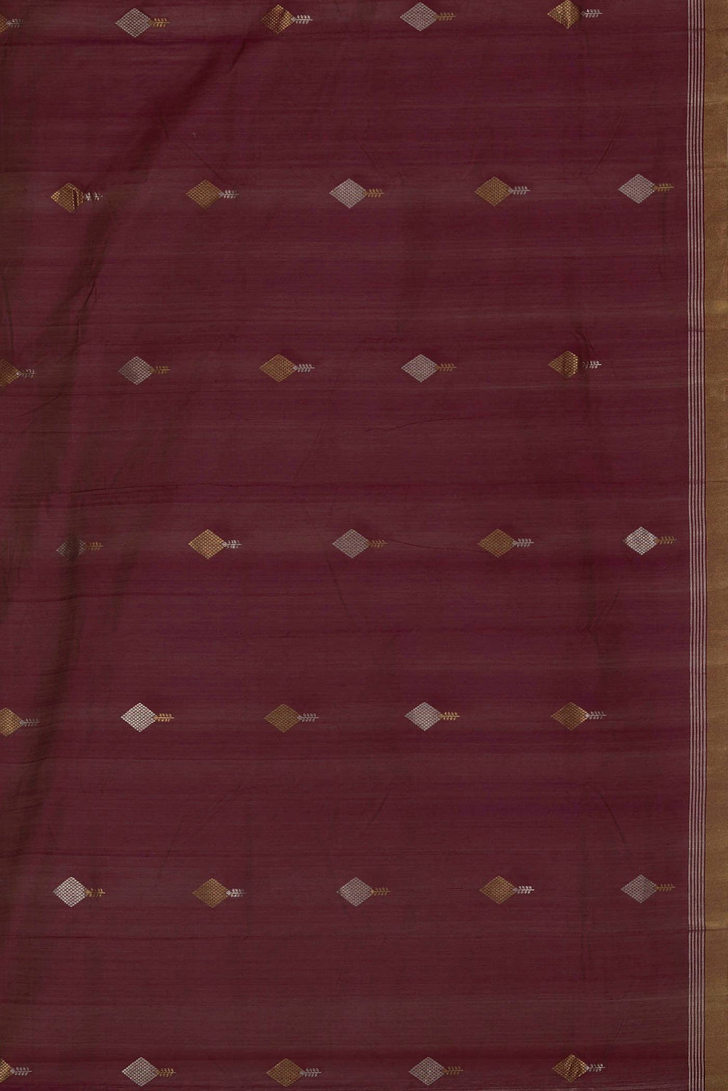 Magenta Chanderi Silk Cotton Saree
