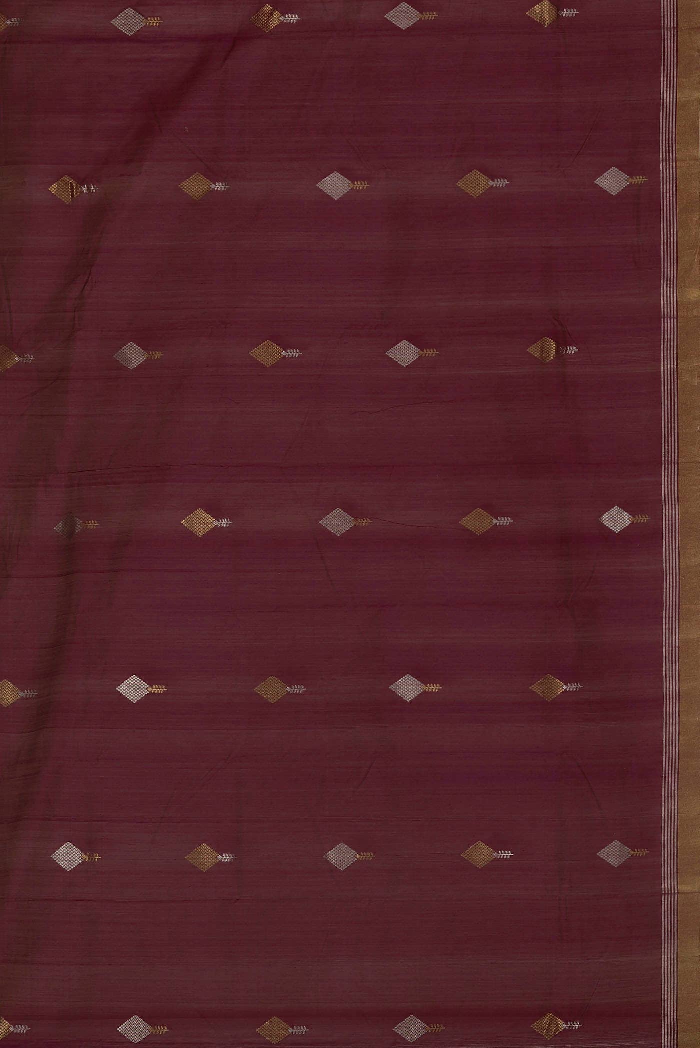 Magenta Chanderi Silk Cotton Saree