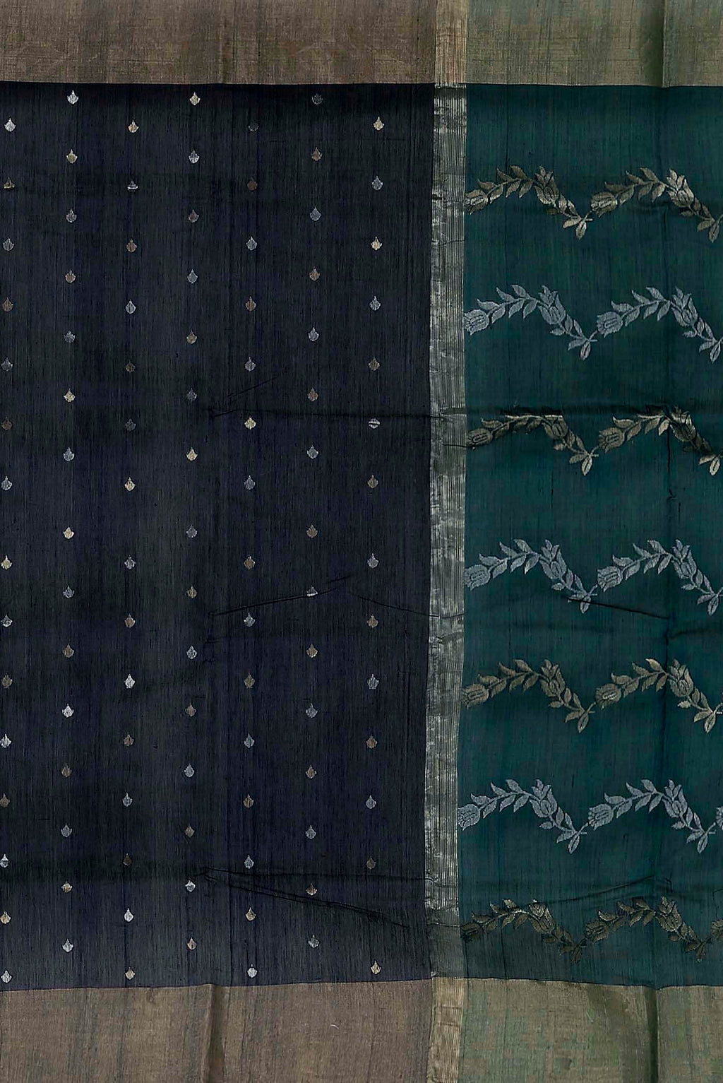 Blue Chanderi Silk Cotton Saree