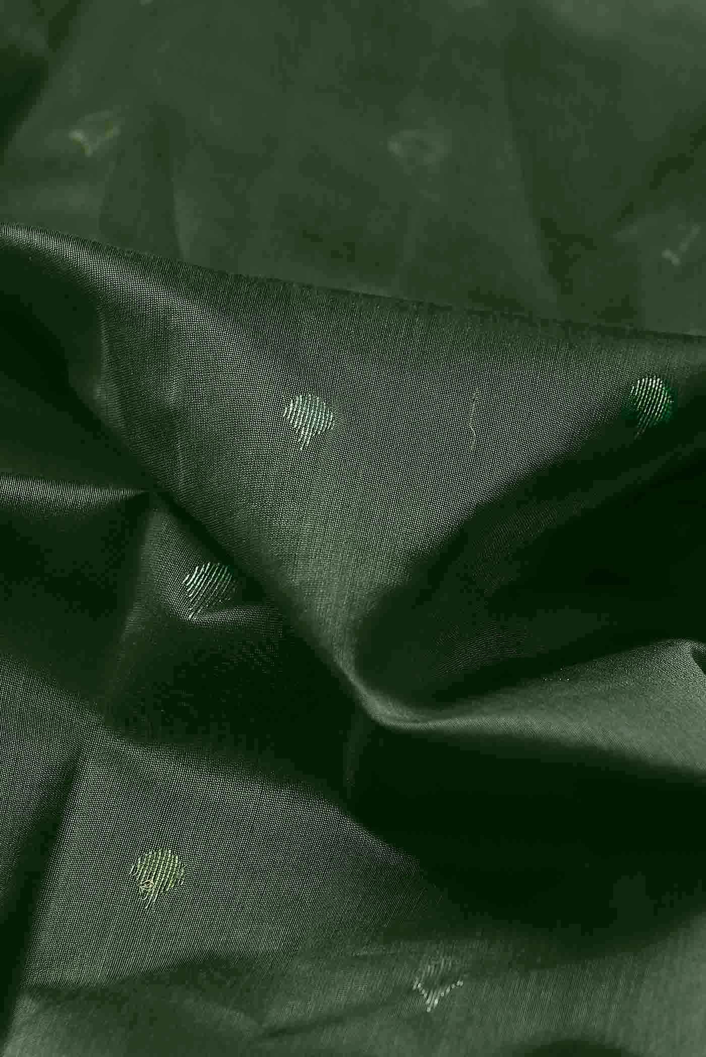 Green Chanderi Silk Cotton Saree