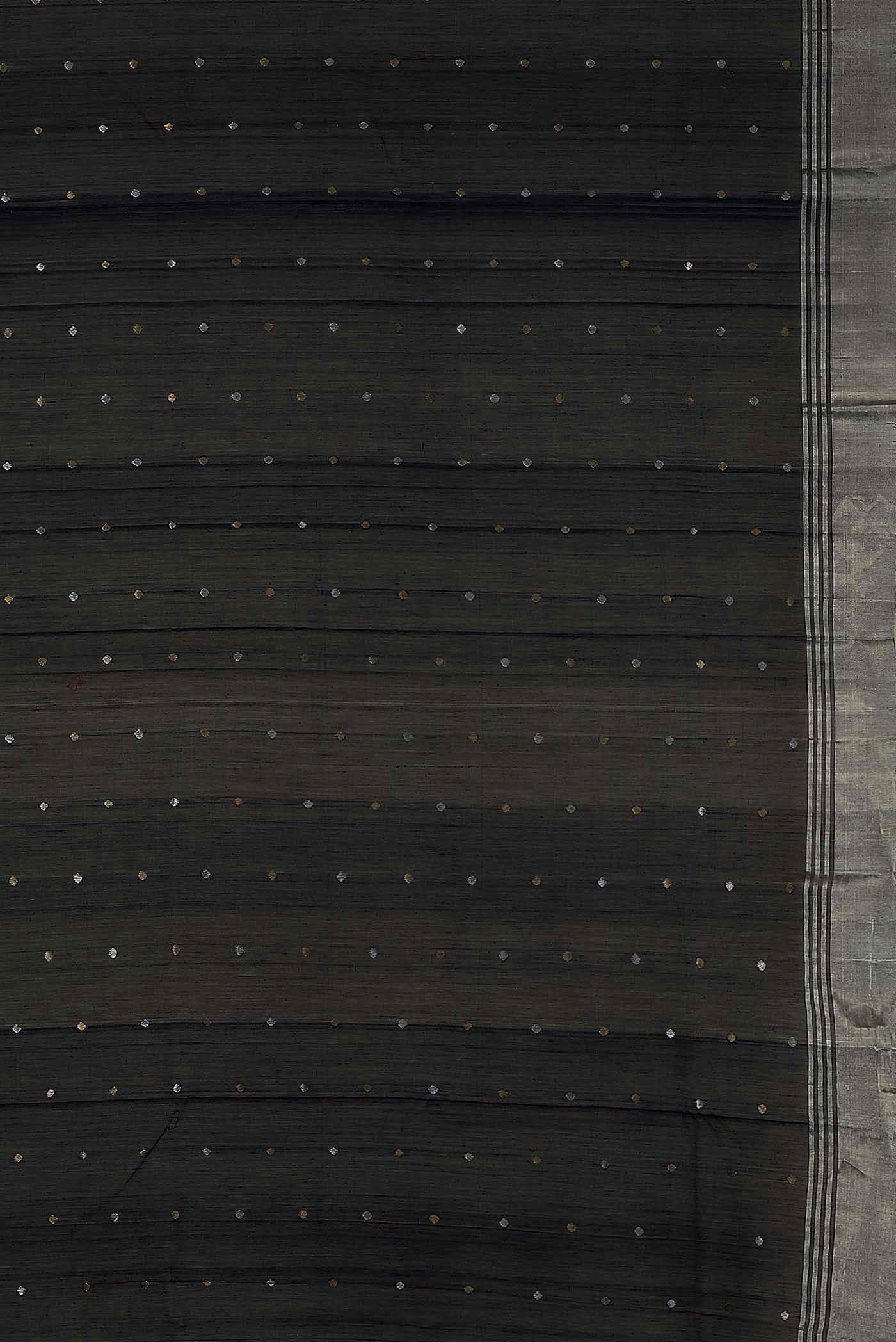 Black Chanderi Silk Cotton Saree