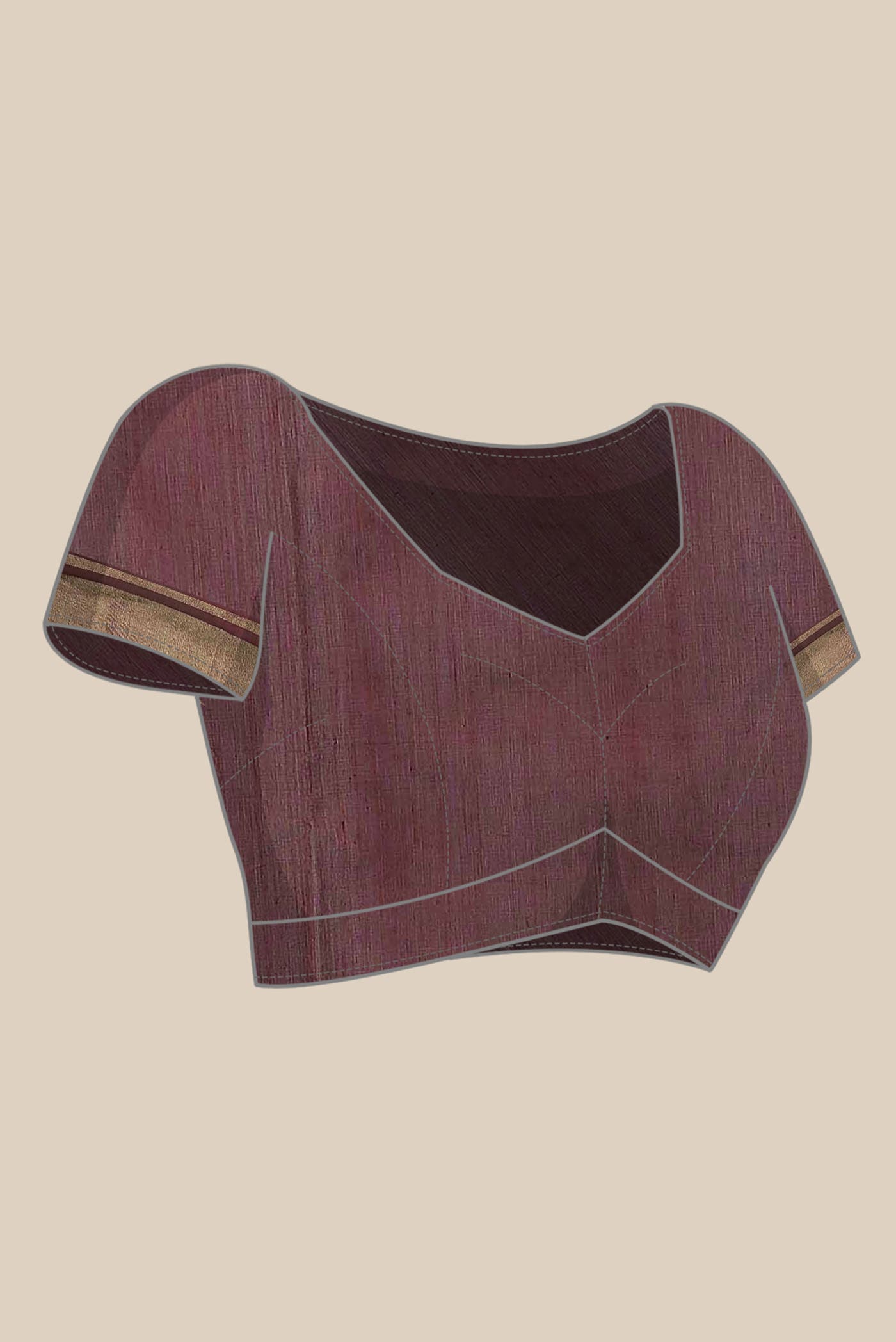 Maroon Chanderi Silk Cotton Saree