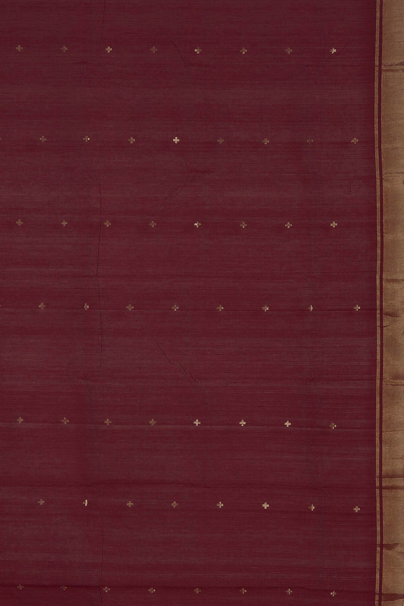 Maroon Chanderi Silk Cotton Saree
