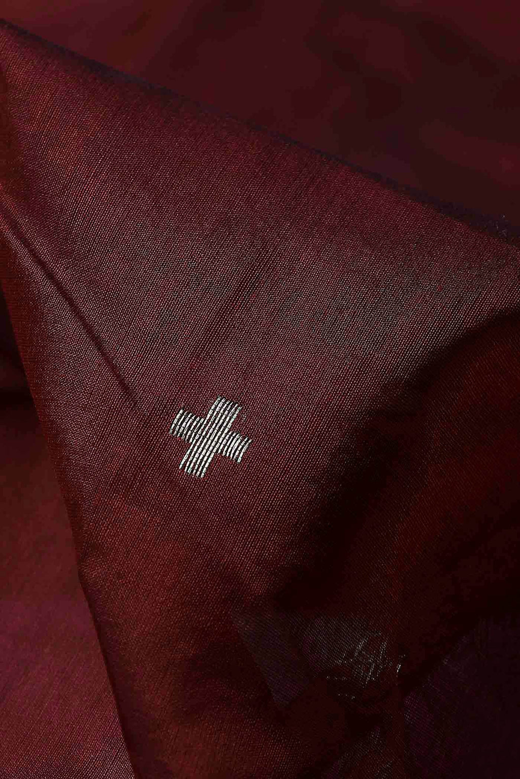 Maroon Chanderi Silk Cotton Saree