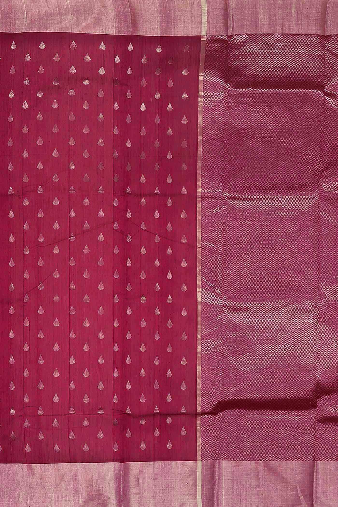 Pink Chanderi Silk Cotton Saree