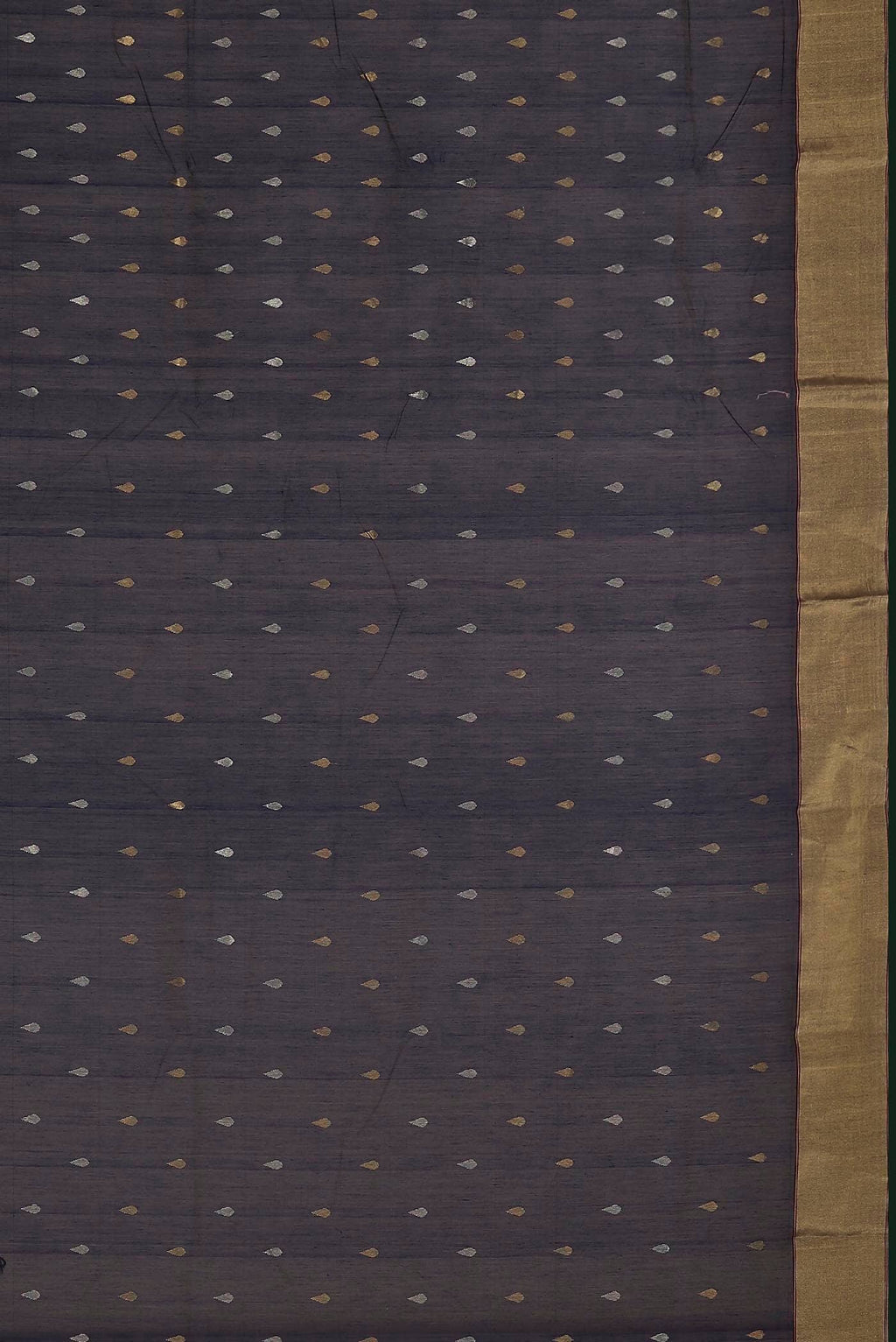 Navy Blue Chanderi Silk Cotton Saree