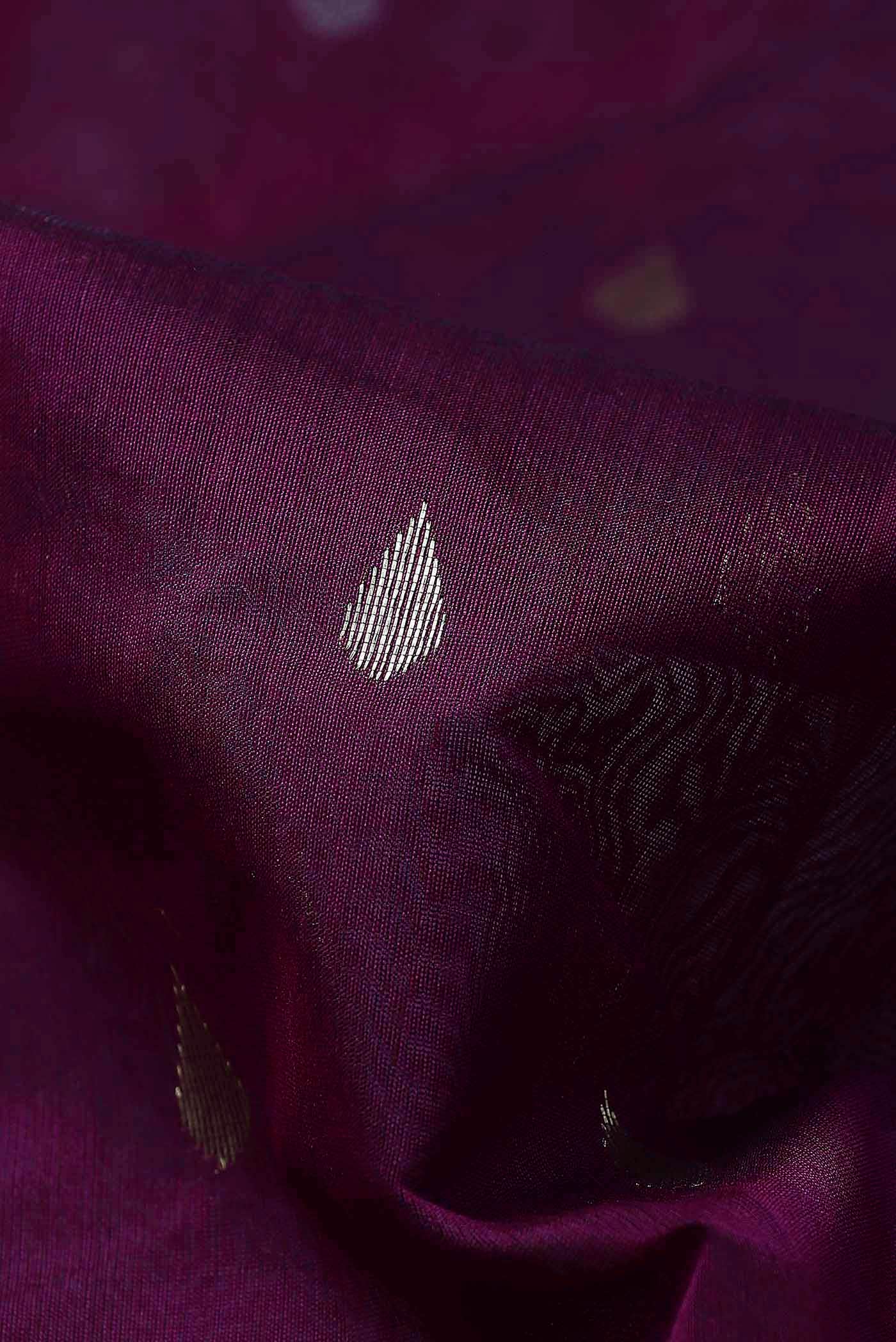 Purple Chanderi Silk Cotton Saree