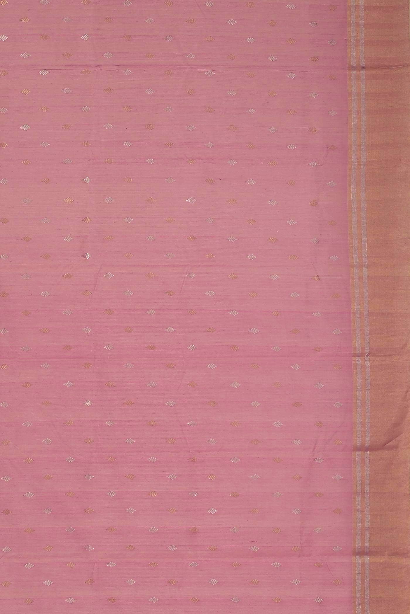 Pink Chanderi Silk Cotton Saree