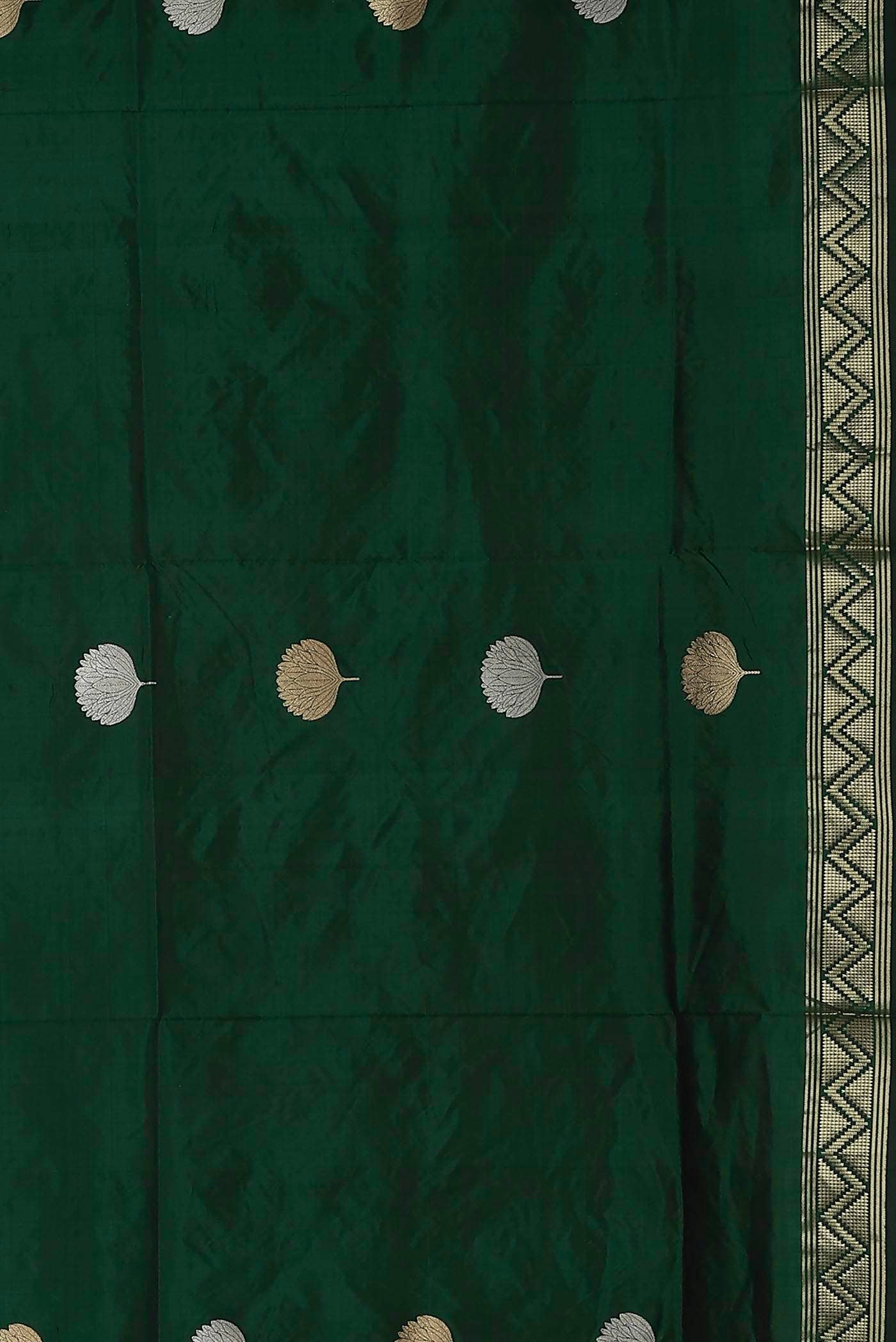 Green Banarasi Silk Saree